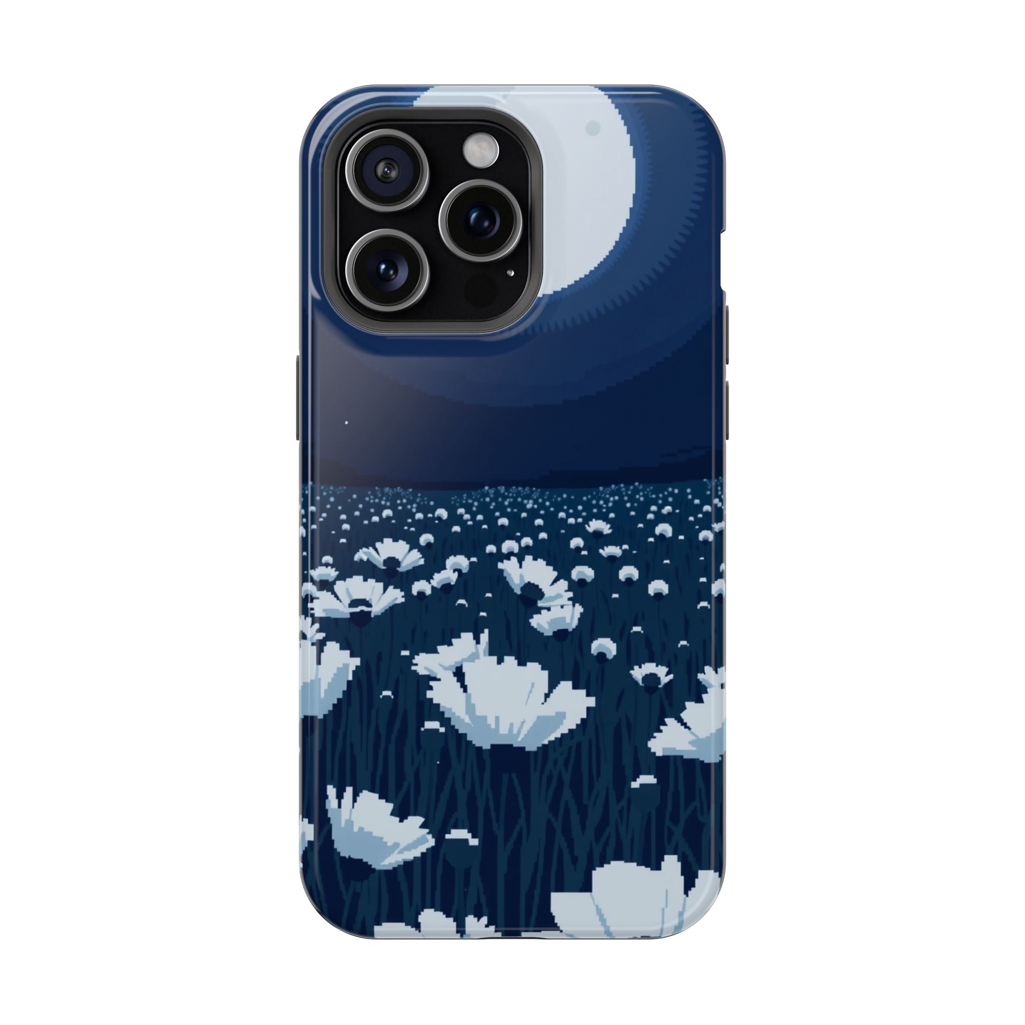 iPhone Poppy Field Pixel Art -Bit Bold Modern Everyday Snap Case · iPhone Case
