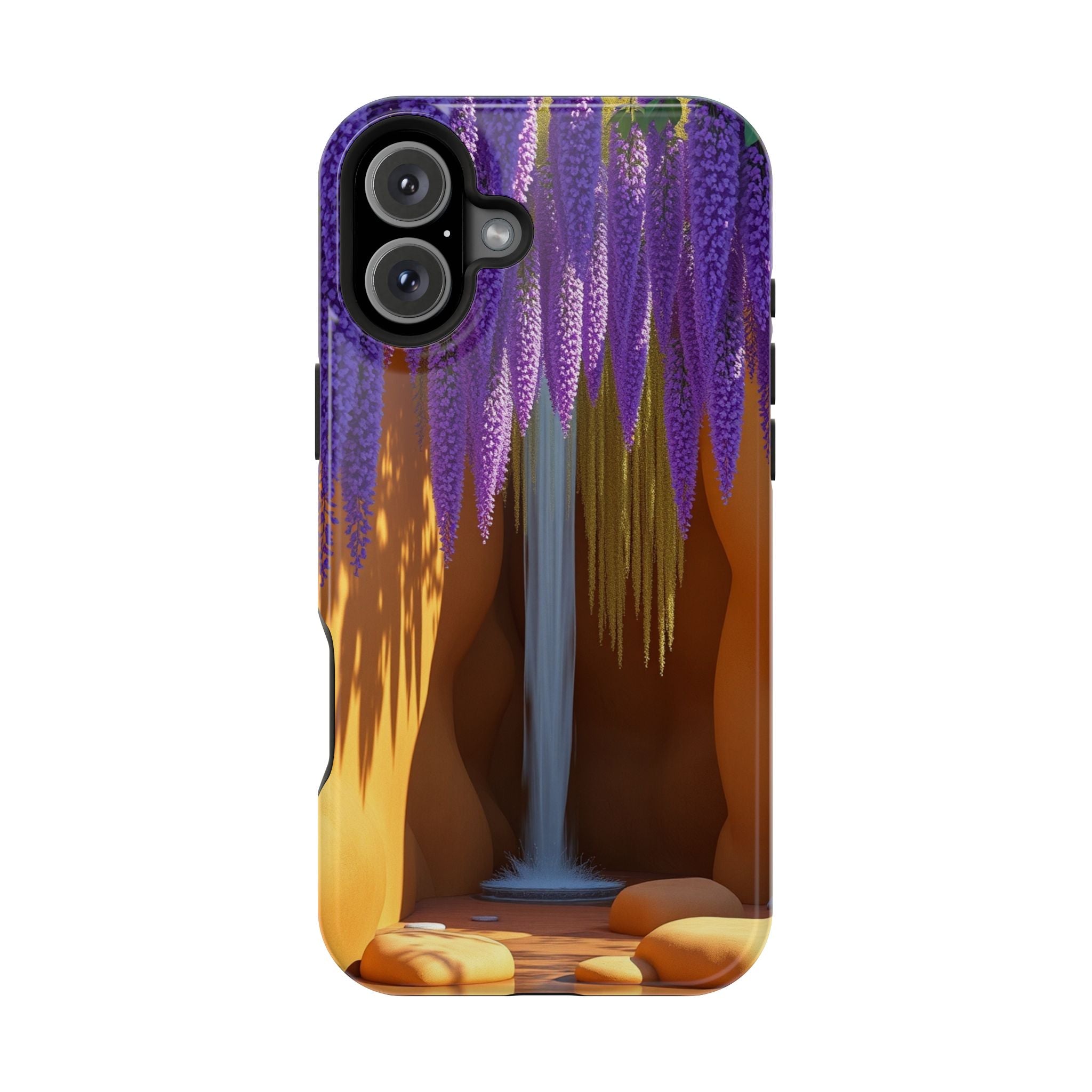 iPhone Earthy Wisteria Cascade Design Slim Everyday Designer Case · iPhone Case