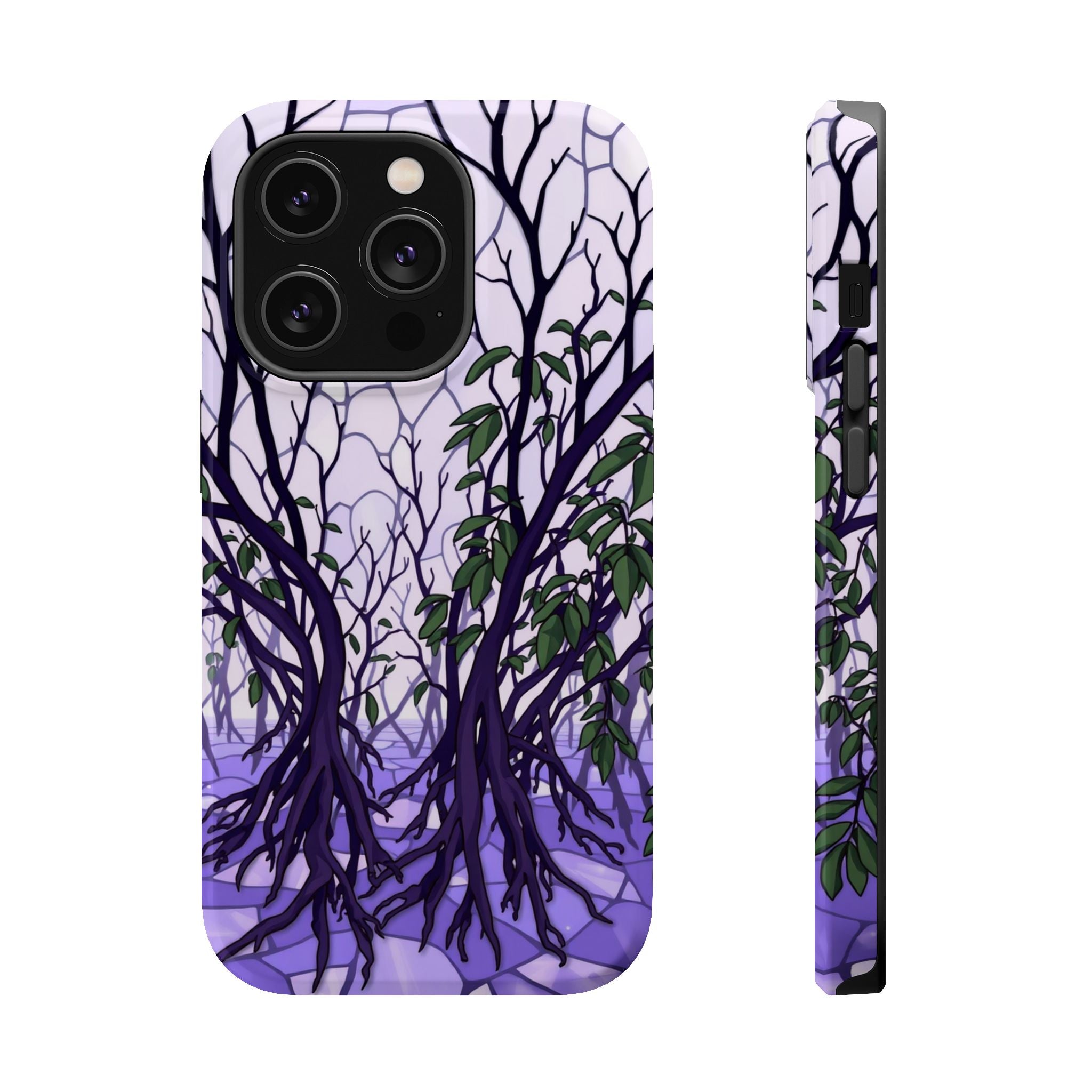 iPhone Lavender And Pearl Mangrove Roots Slim Everyday iPhone Designer · iPhone