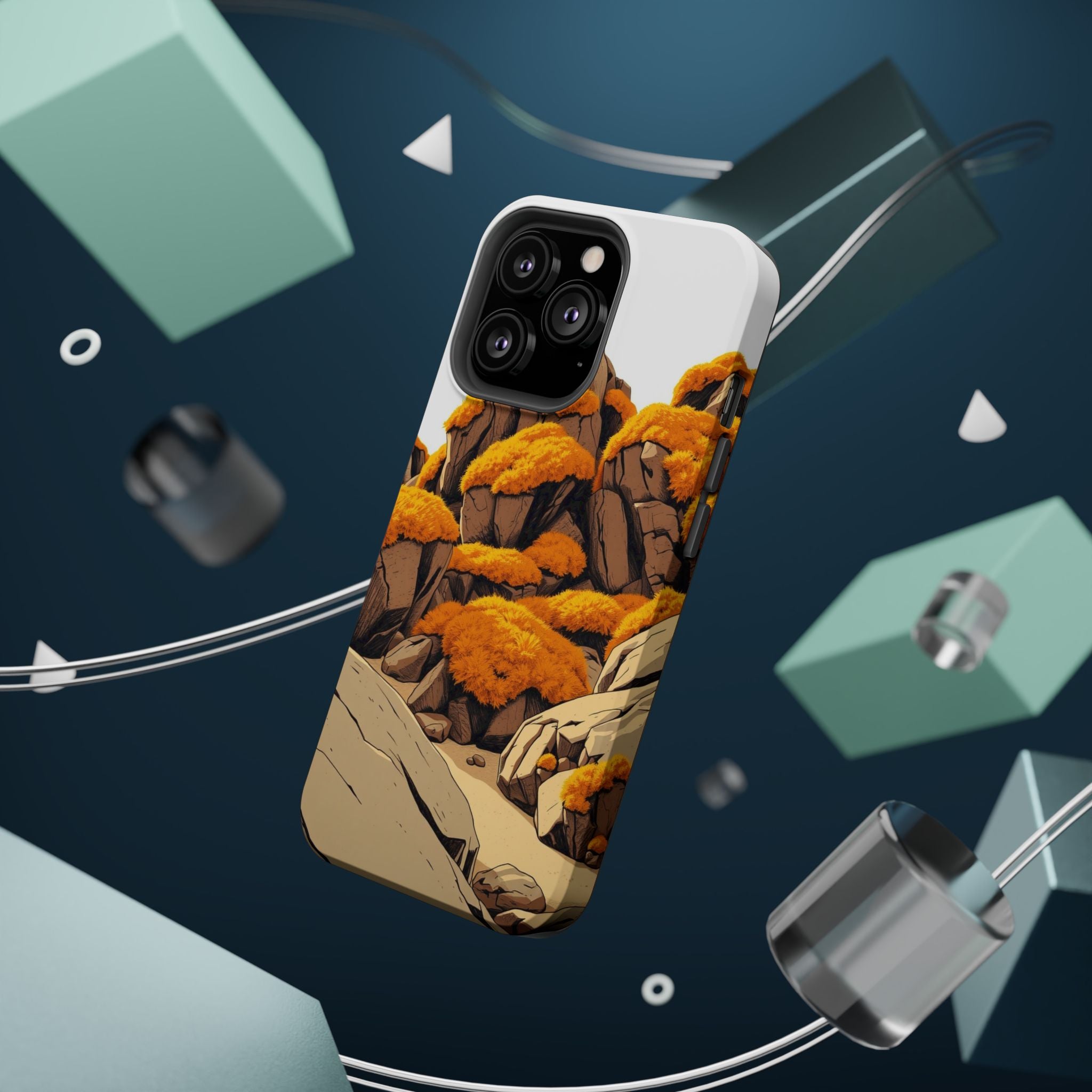 iPhone Moss Covered Rocks Bold Art Bold Modern Everyday Snap Case · iPhone Case
