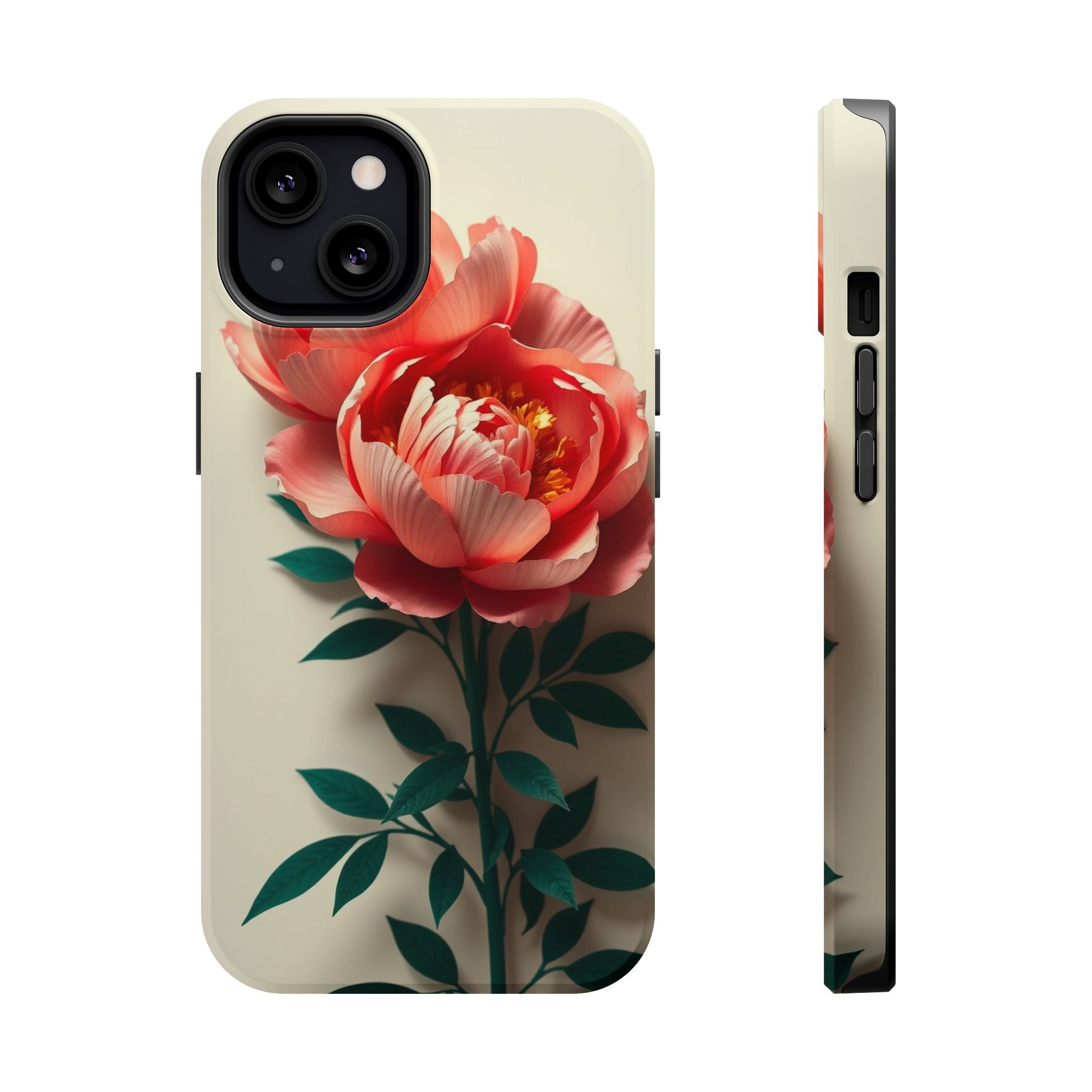 iPhone Emerald Green And Gold Peony Bouquet Slim iPhone Everyday · iPhone Case