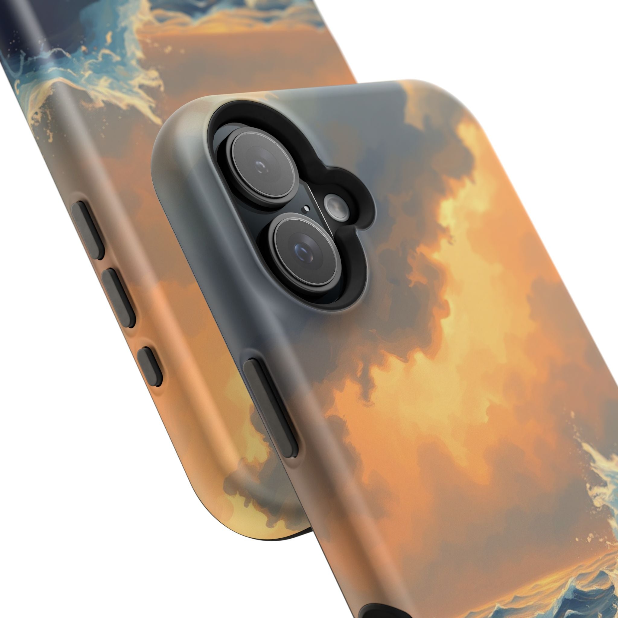 iPhone Sunset Amber And Peach Storm at Sea Slim iPhone Everyday · iPhone Case