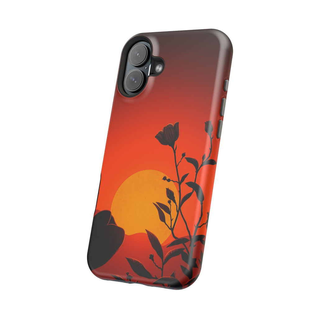 iPhone Bloom and Leaf Dark Gothic Ink Slim Everyday Designer Case · iPhone Case