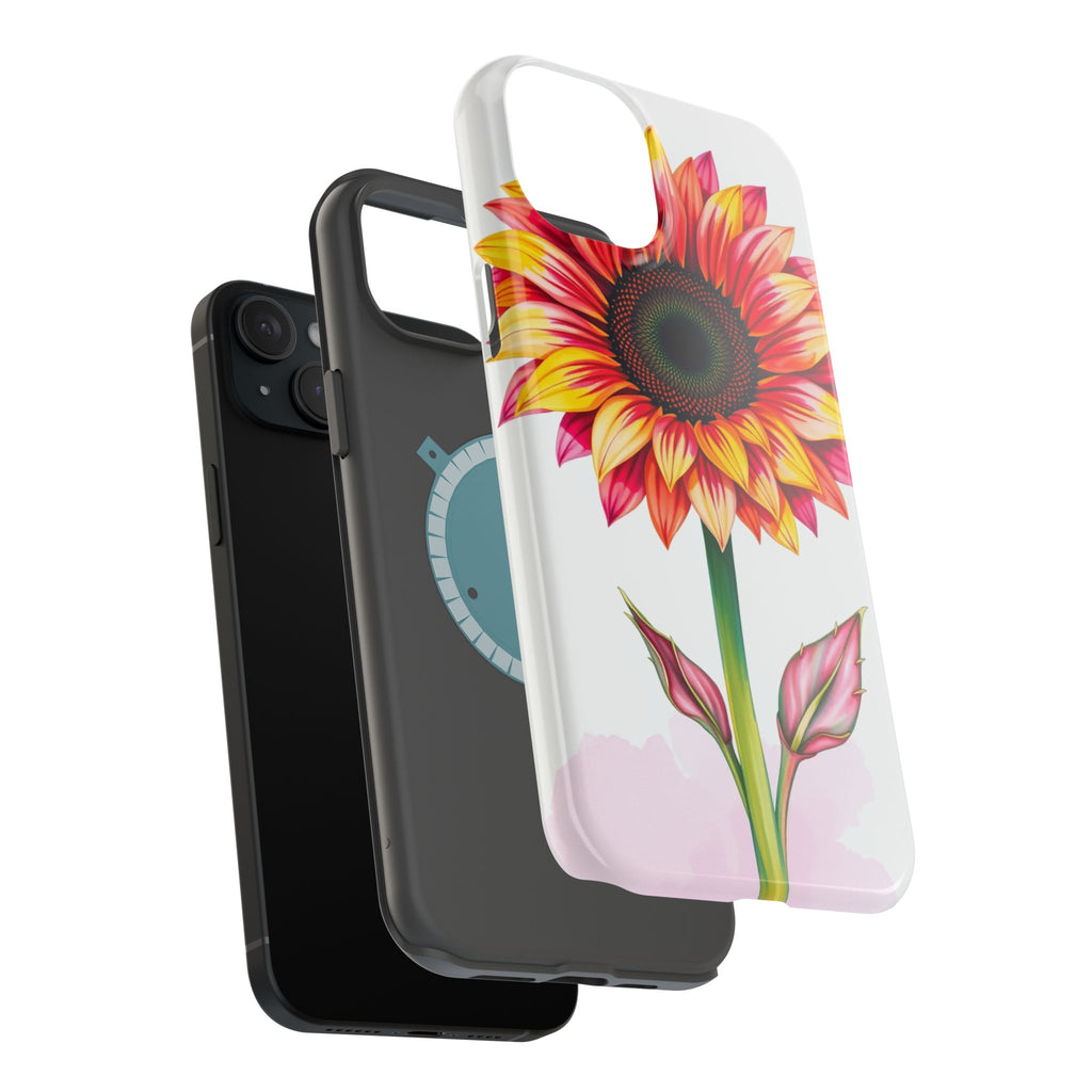 iPhone Sunflower Pop Vibrant Watercolor Slim Snap Case · iPhone Case