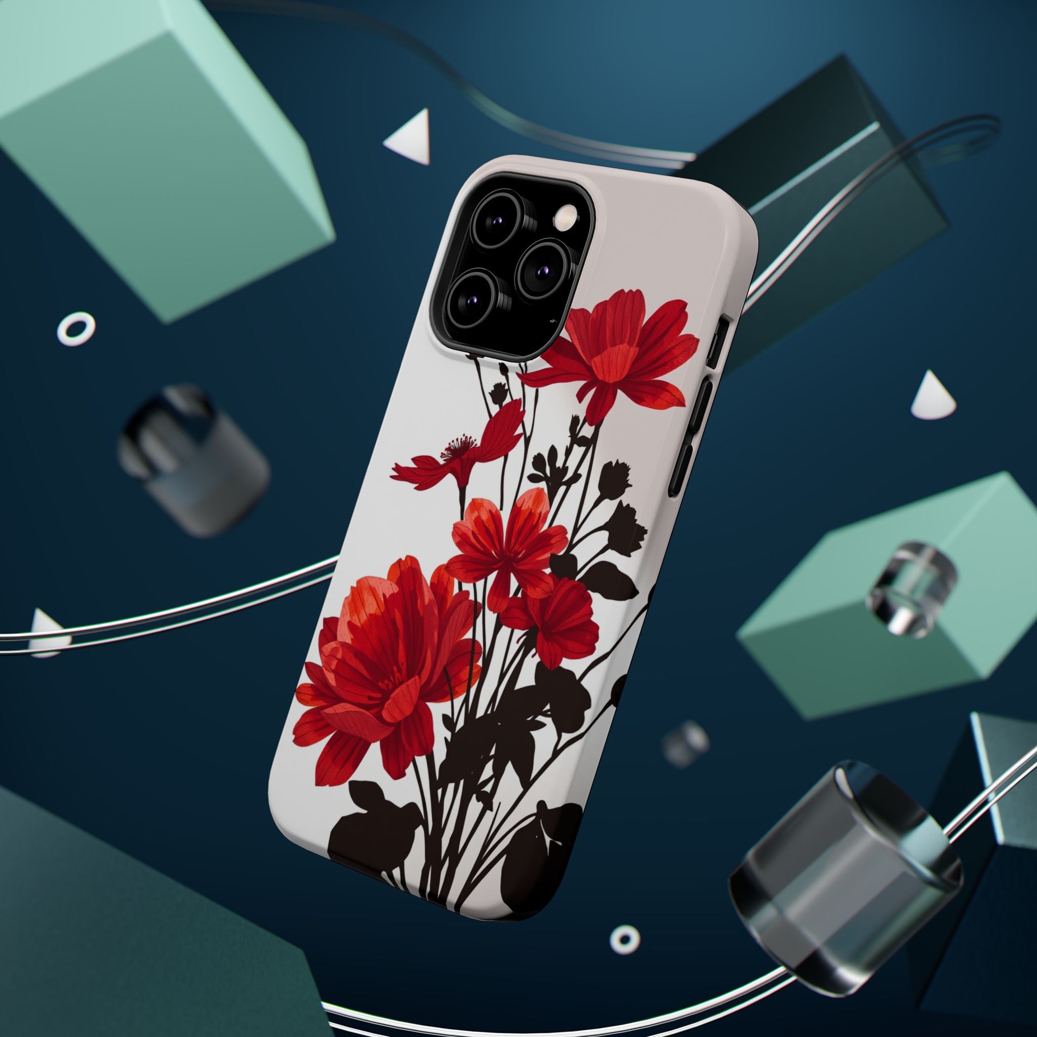 iPhone Floral Silhouette Cinematic Art Slim Snap Case · iPhone Case