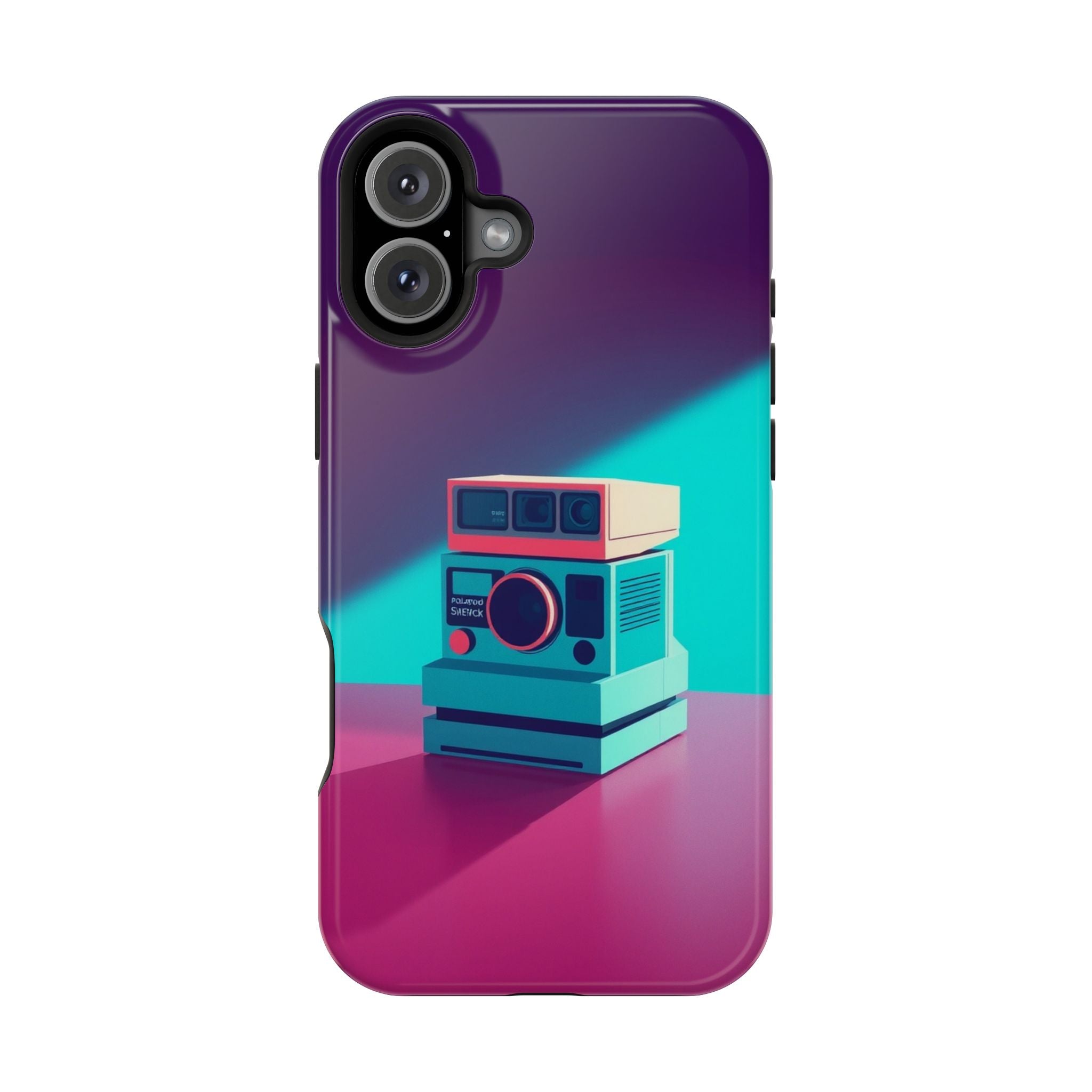 iPhone Polaroid Stack Memory Pop Art Bold Slim Everyday Designer Case · iPhone C