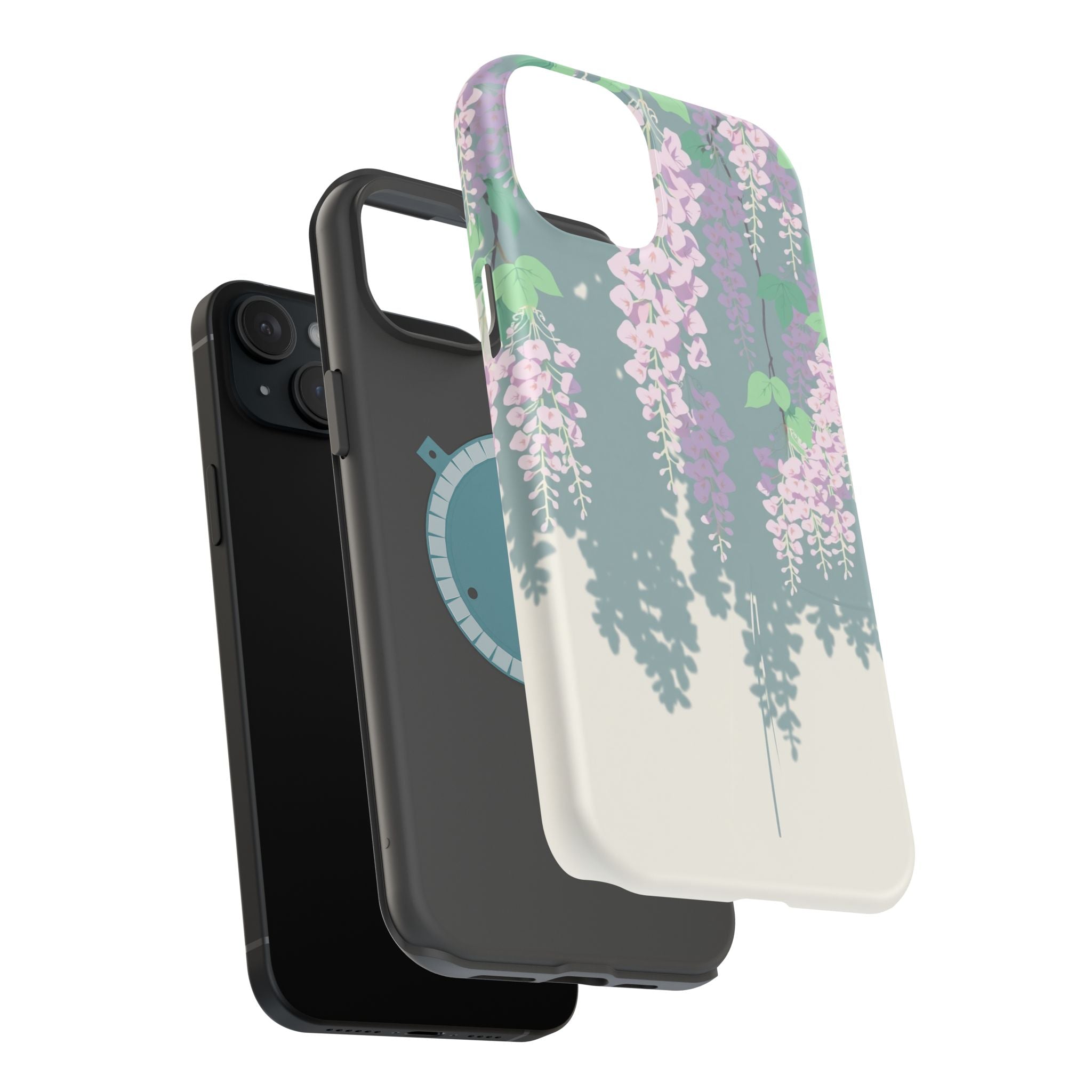iPhone Dreamy Wisteria Cascade Design Slim Everyday Designer Case · iPhone Case