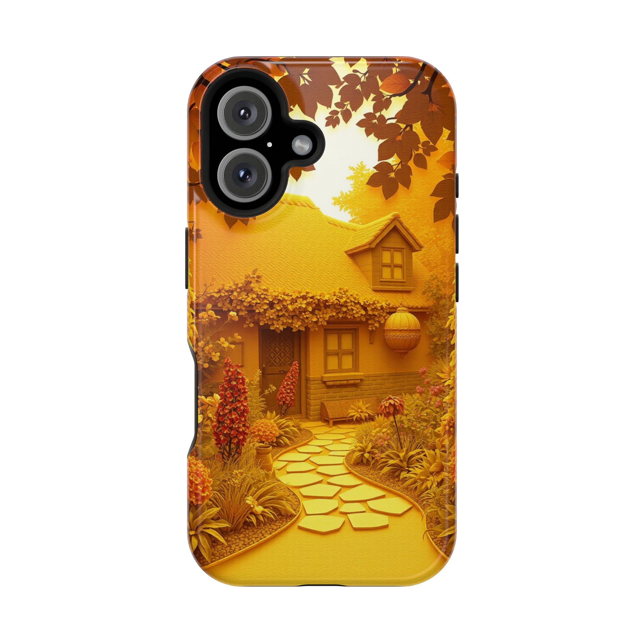 iPhone Vibrant Cottage Garden Design Slim Everyday Designer Case · iPhone Case