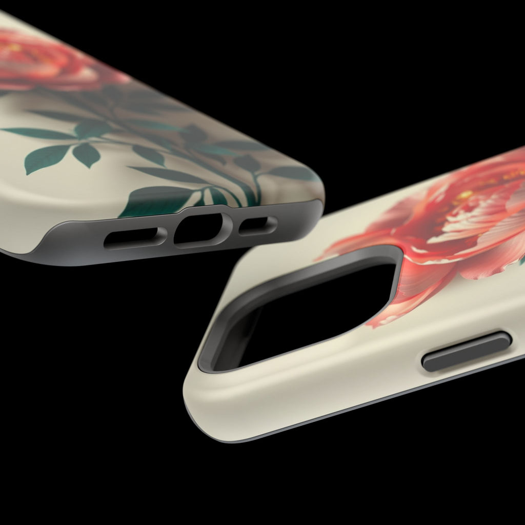 iPhone Emerald Green And Gold Peony Bouquet Slim iPhone Everyday · iPhone Case