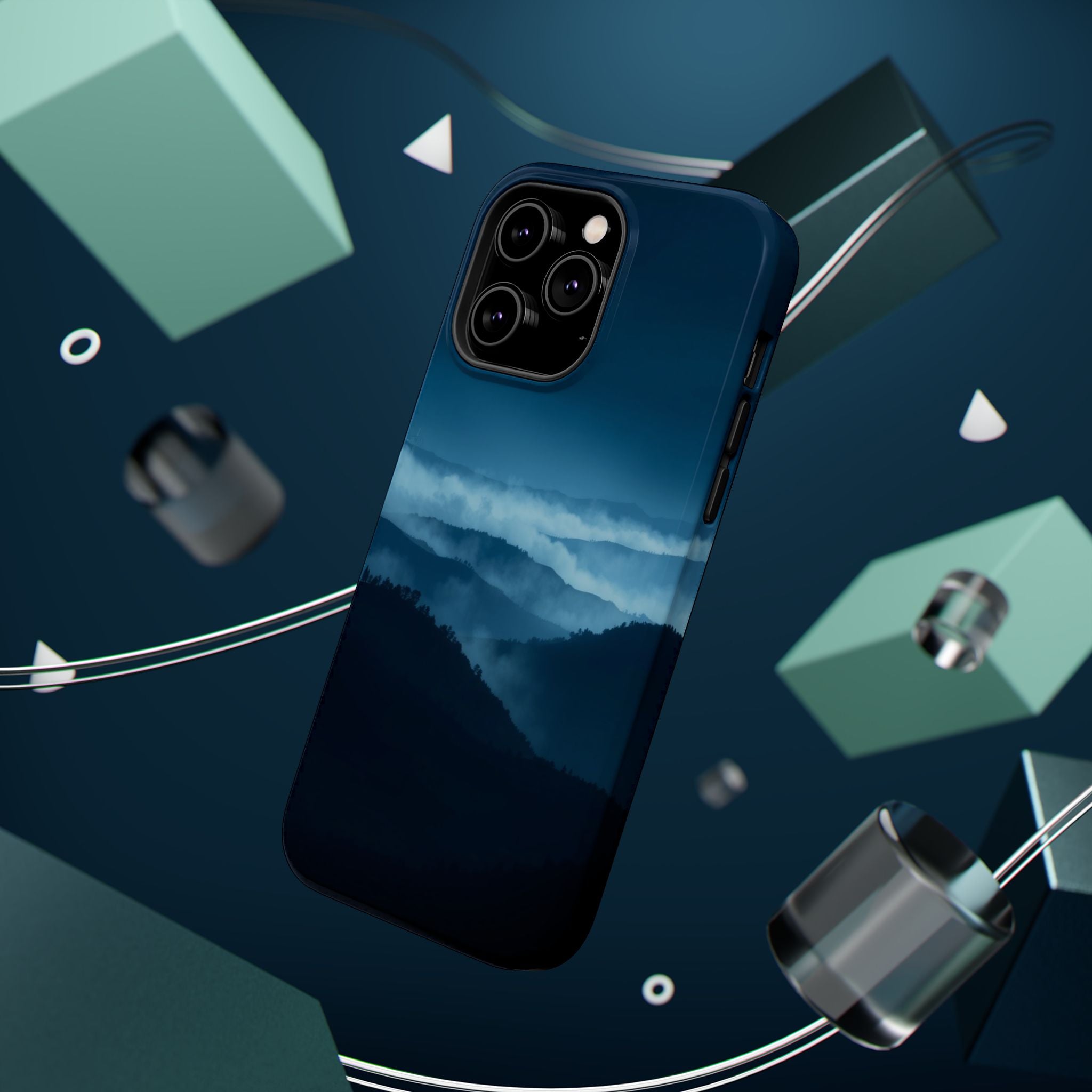 iPhone Earthy Fog Rolling Over Hills Design Slim iPhone Everyday · iPhone Case