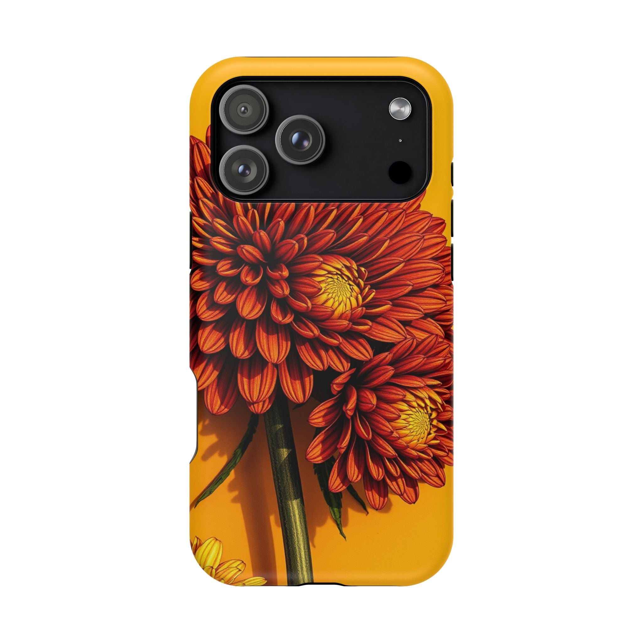 iPhone Mustard And Rust Ranunculus Stack Slim Everyday iPhone 14 · iPhone Case