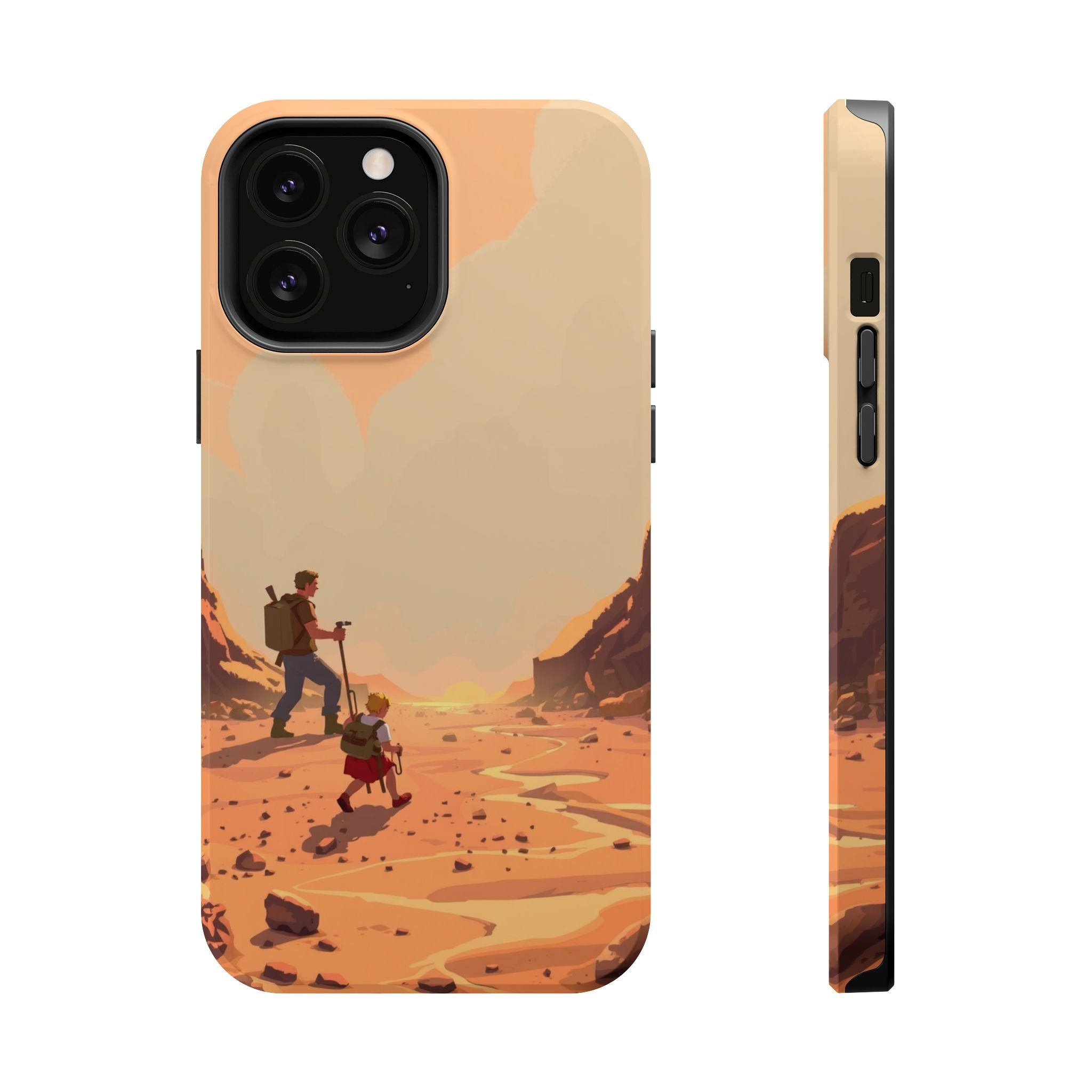 iPhone Burnt Orange And Sand Barely Surviving Slim Everyday Designer Case · iPho