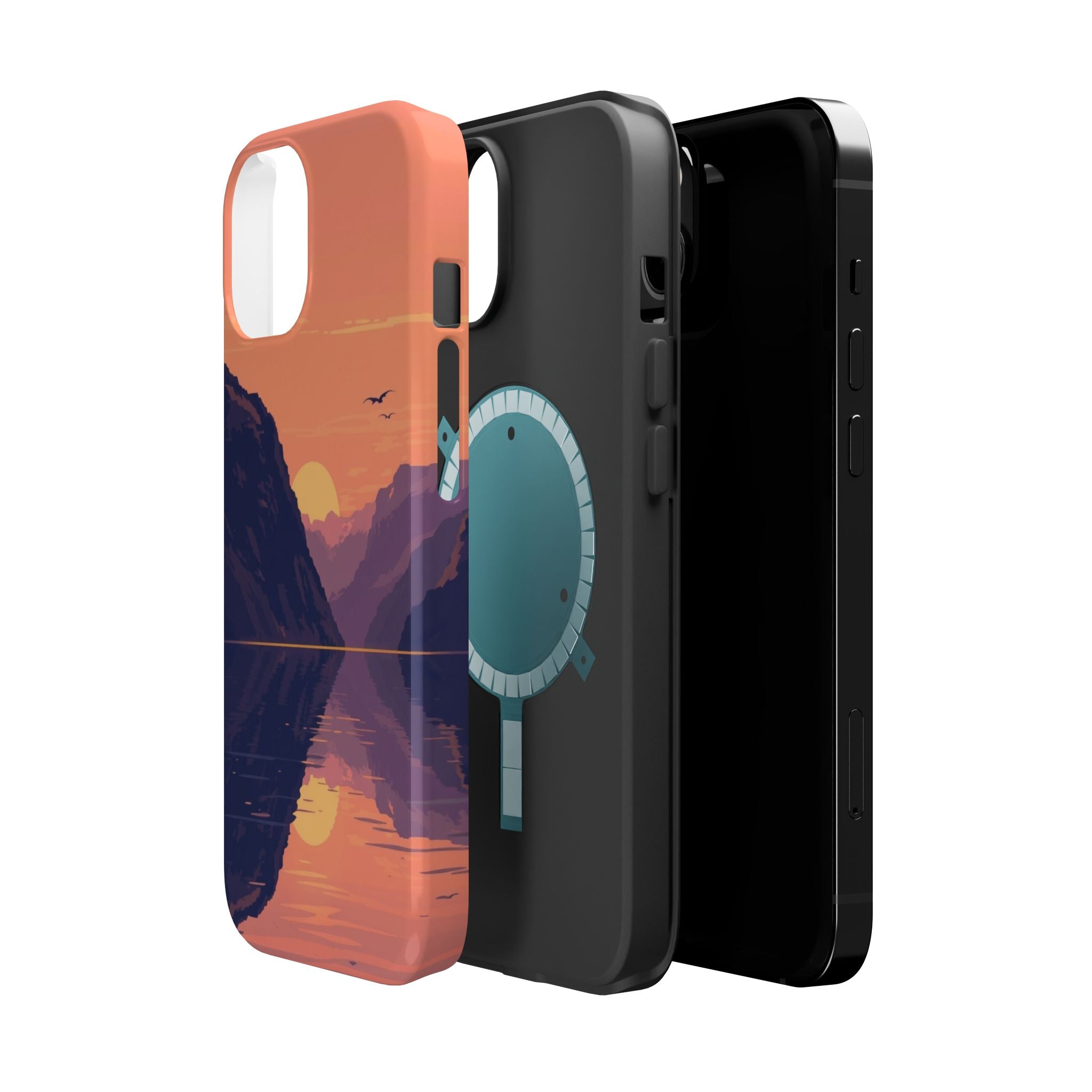 iPhone Radiant Fjord Reflection Design Slim Everyday Designer Case · iPhone Case