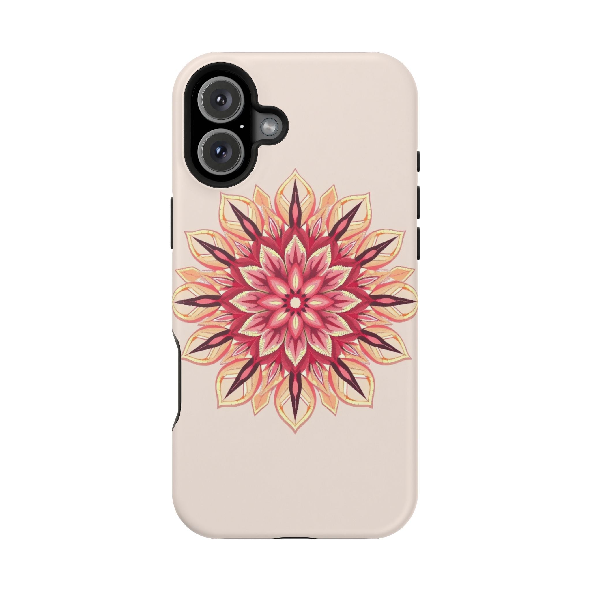 iPhone Floral Mandala Pixel Art -Bit Slim Everyday Designer Case · iPhone Case