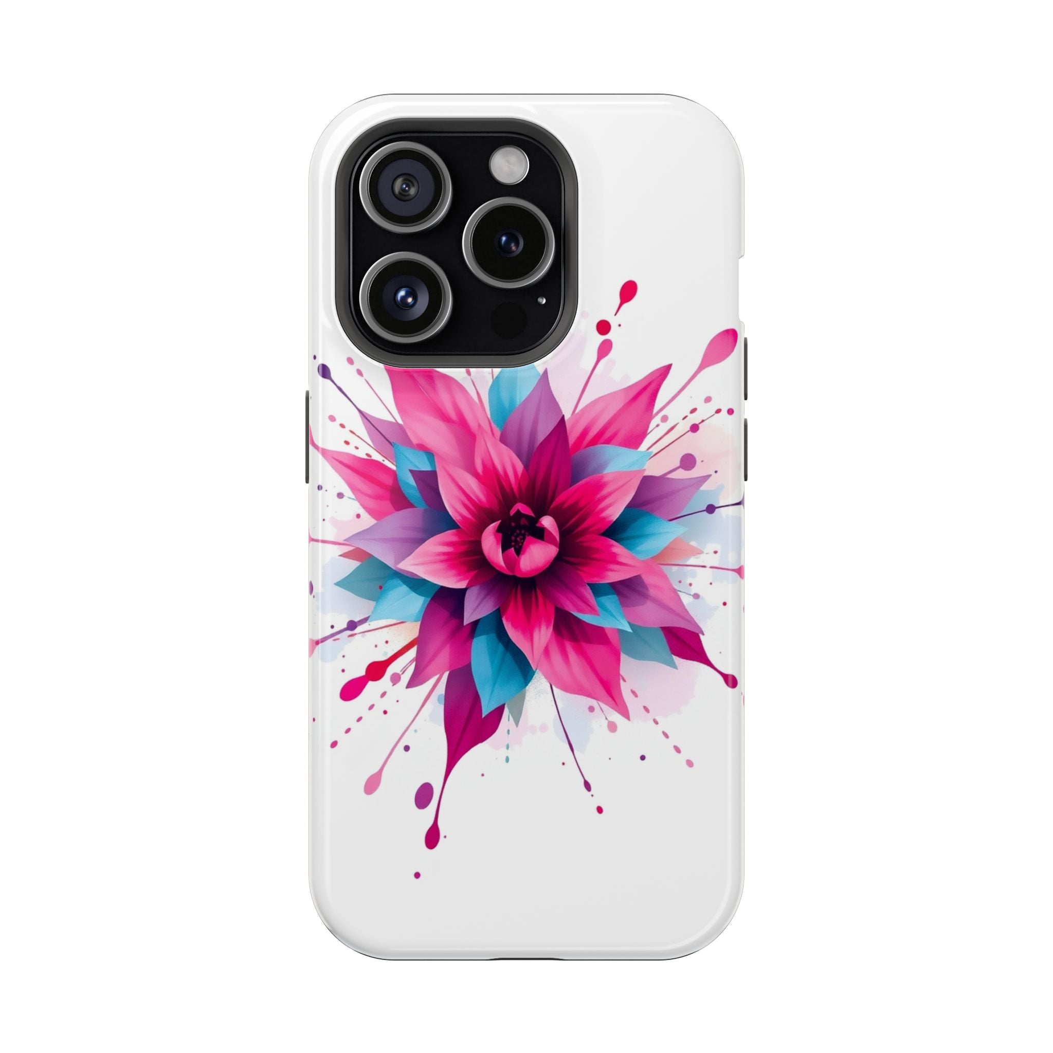 iPhone Floral Watercolor Splash Electric Art Slim iPhone Everyday · iPhone Case
