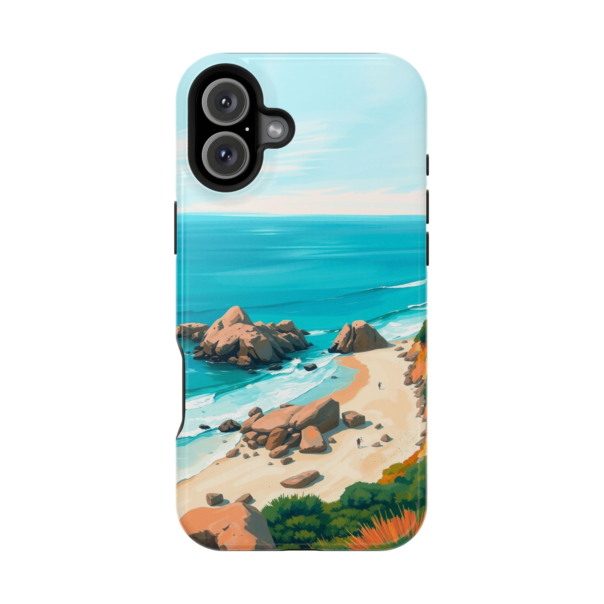 iPhone Pebble Beach Cinematic Art Bold Modern Everyday Snap Case · iPhone Case