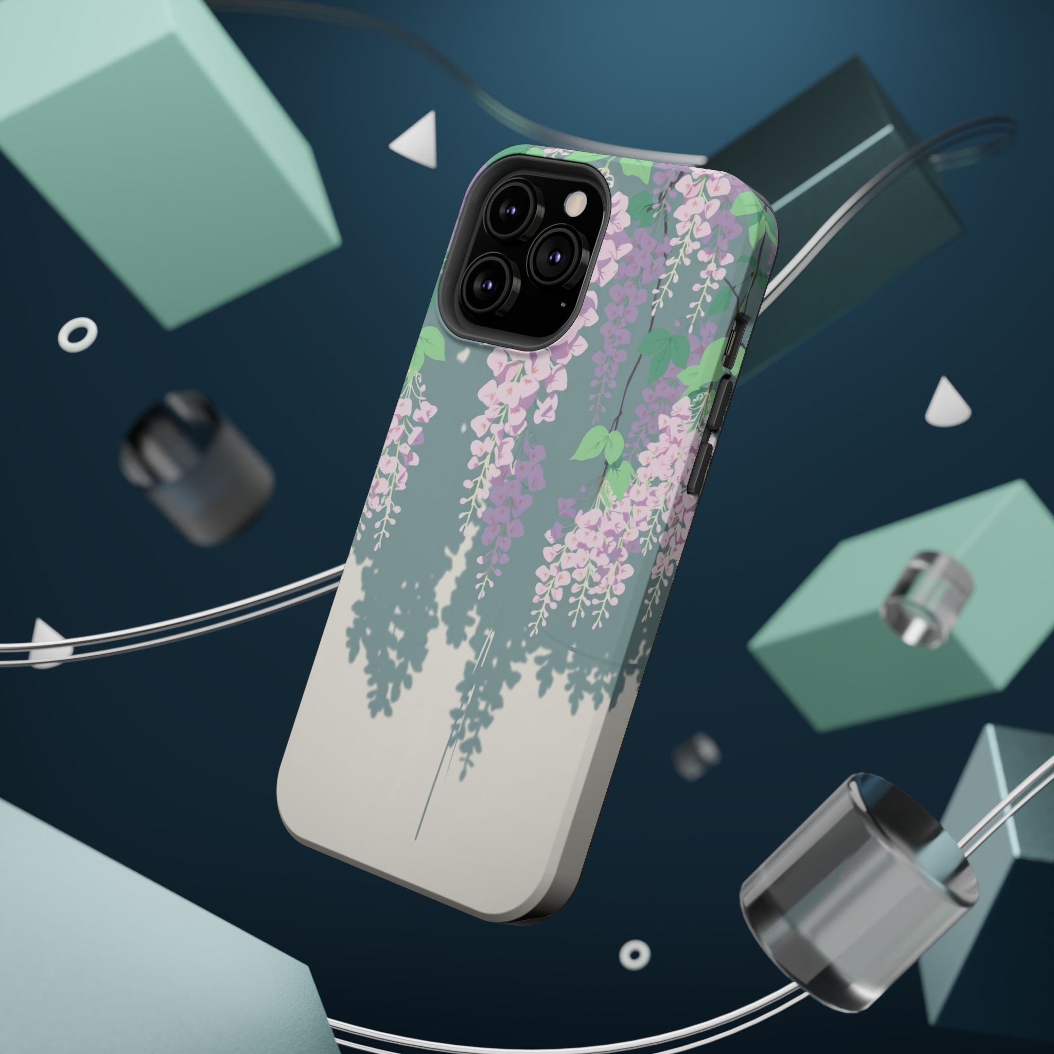 iPhone Dreamy Wisteria Cascade Design Slim Everyday Designer Case · iPhone Case