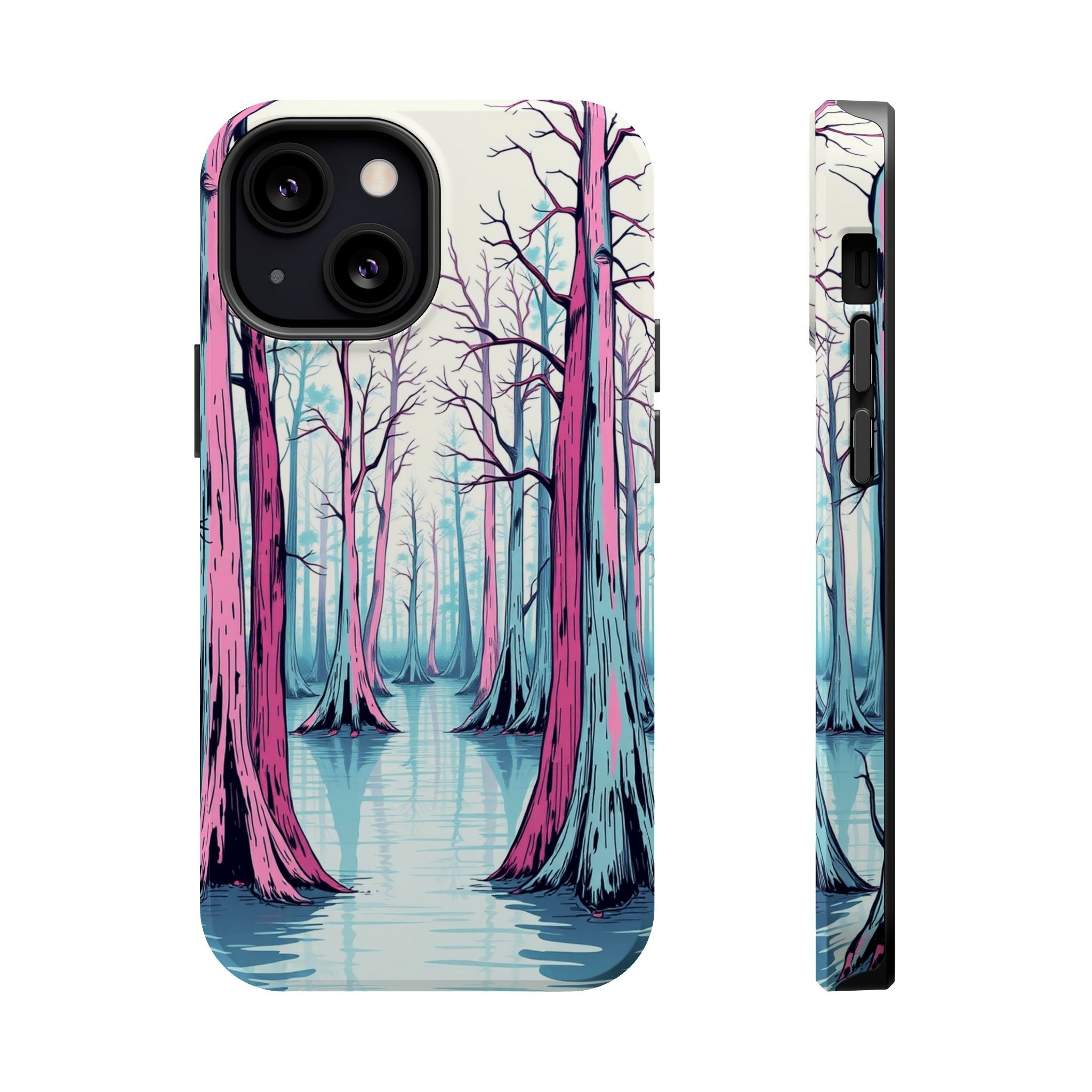 iPhone Cypress Swamp Hand-Drawn Sketch Slim Everyday Designer Case · iPhone Case
