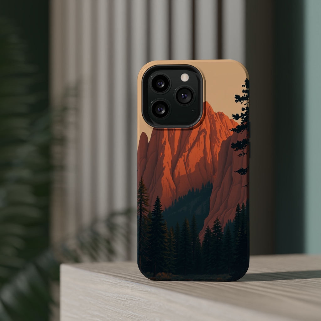 iPhone Serene Pine Ridge Design 18 Bold Modern Everyday Snap Case · iPhone Case