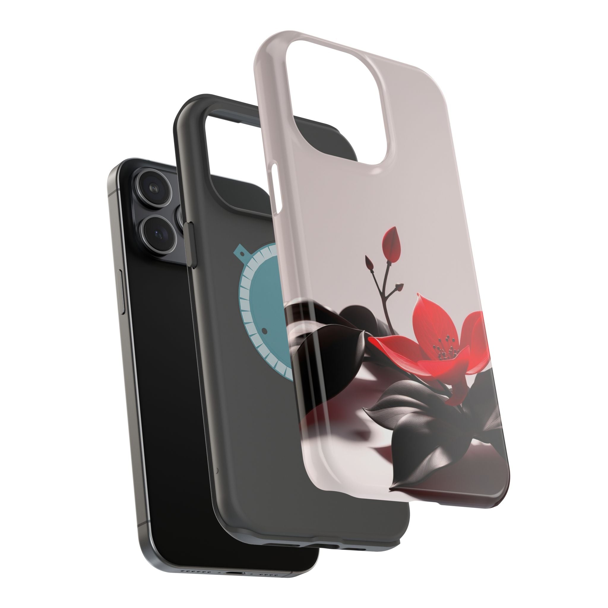 iPhone Radiant Bloom and Leaf Design Slim Everyday Designer Case · iPhone Case