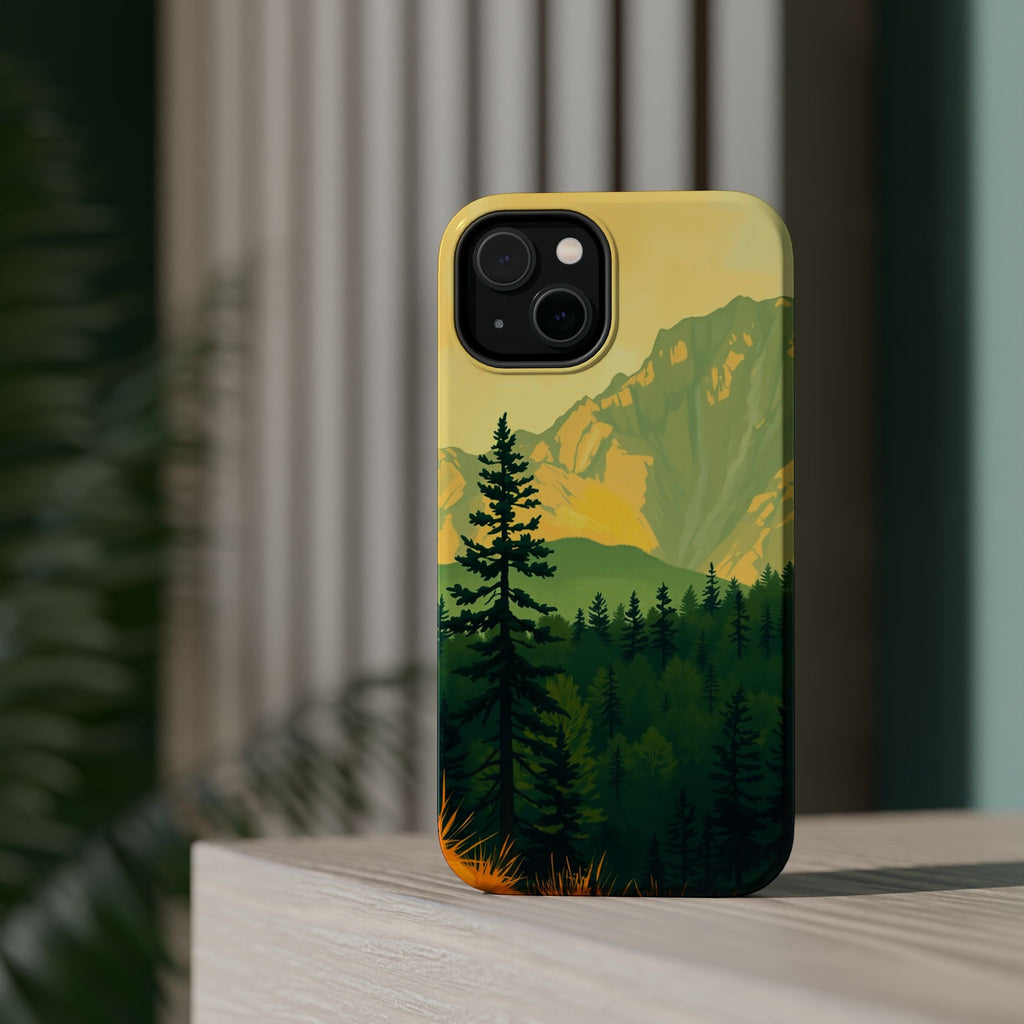 iPhone Pine Ridge Oil Painting Impressionist Slim iPhone Everyday · iPhone Case