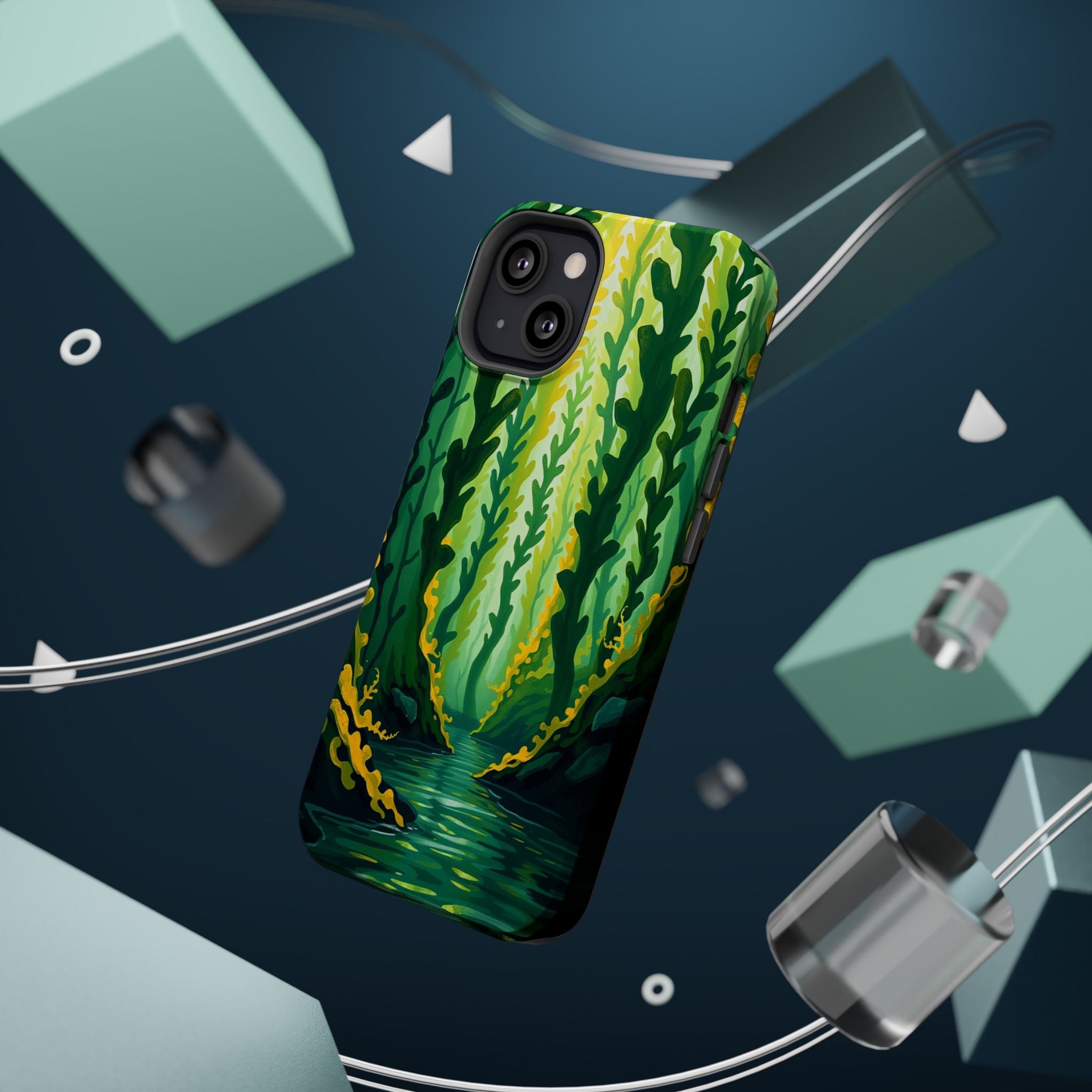 iPhone Kelp Forest Oil Painting Impressionist Slim iPhone Everyday · iPhone Case
