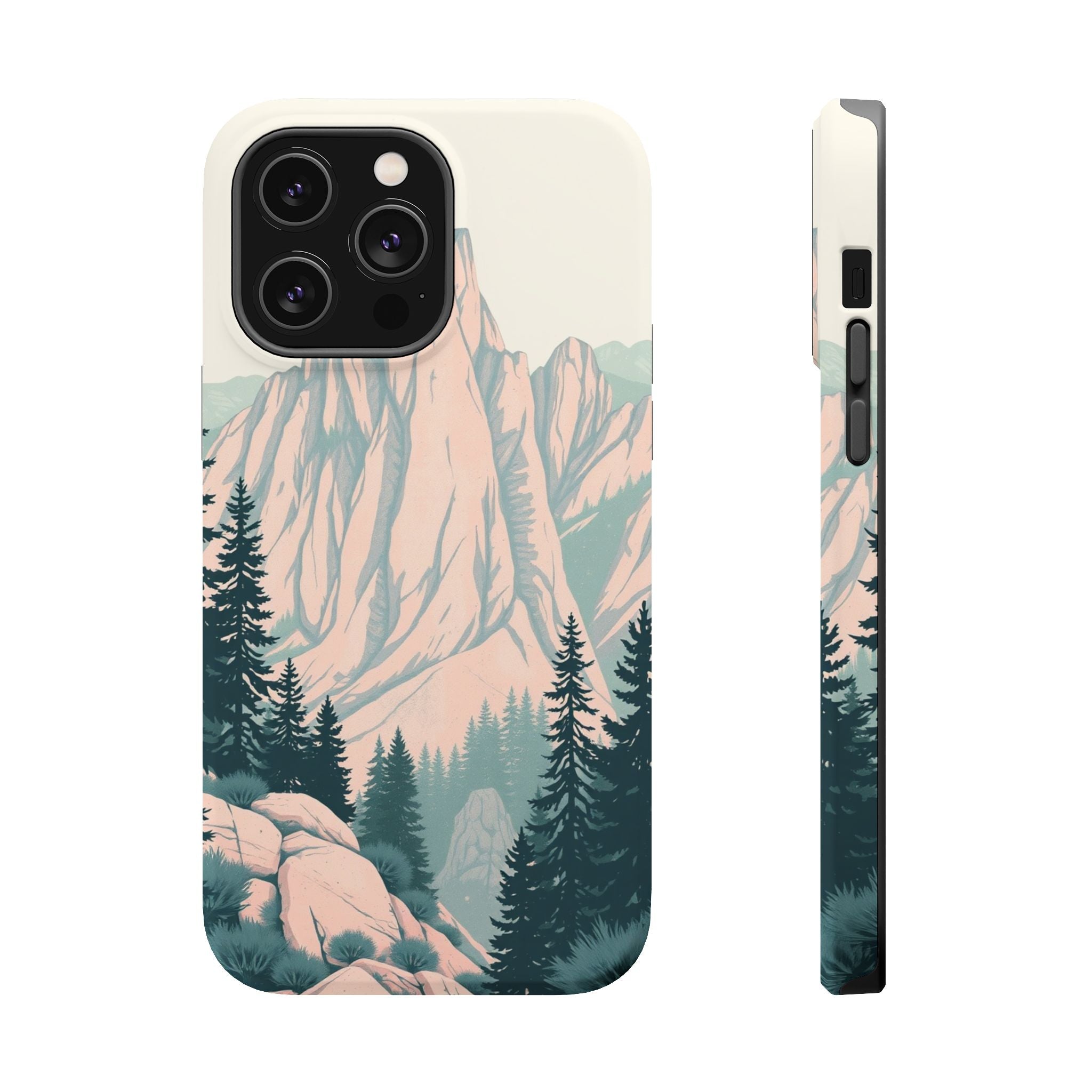 iPhone Serene Pine Ridge Design 15 Bold Modern Everyday Snap Case · iPhone Case