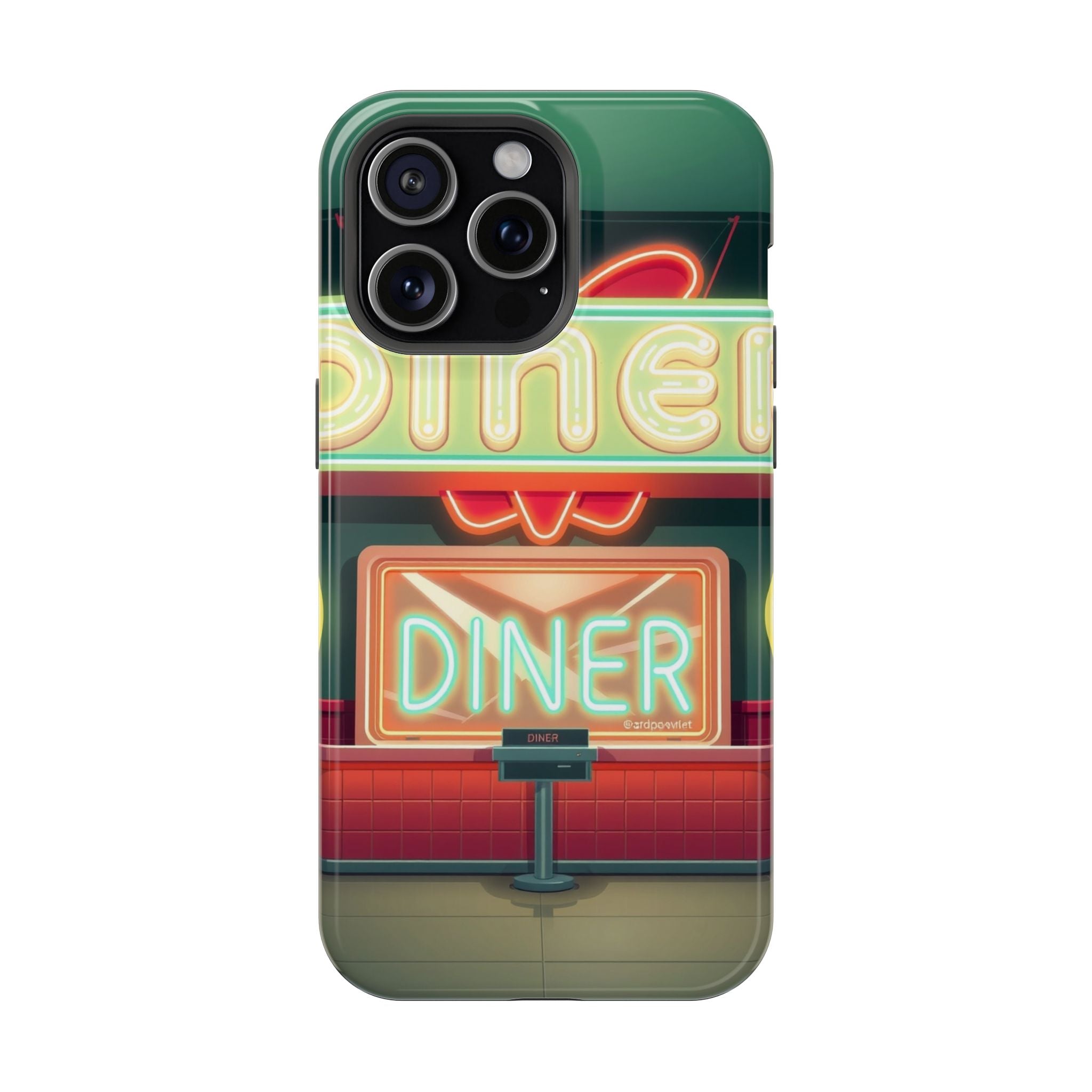 iPhone Neon Diner Sign Mystic Art Bold Modern Everyday Snap Case · iPhone Case
