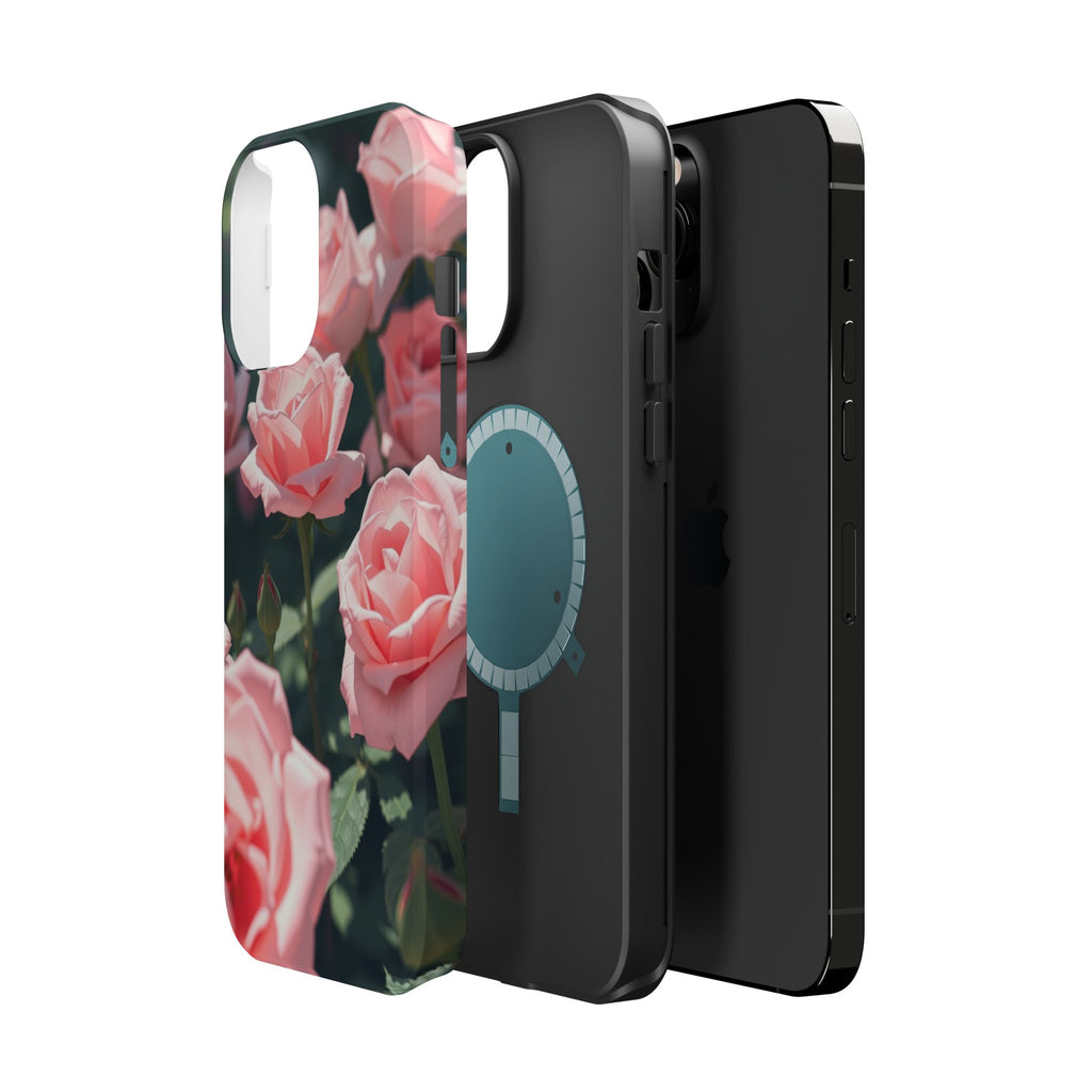 iPhone Mint And Blush Rose Garden Bold Modern Everyday Snap Case · iPhone Case