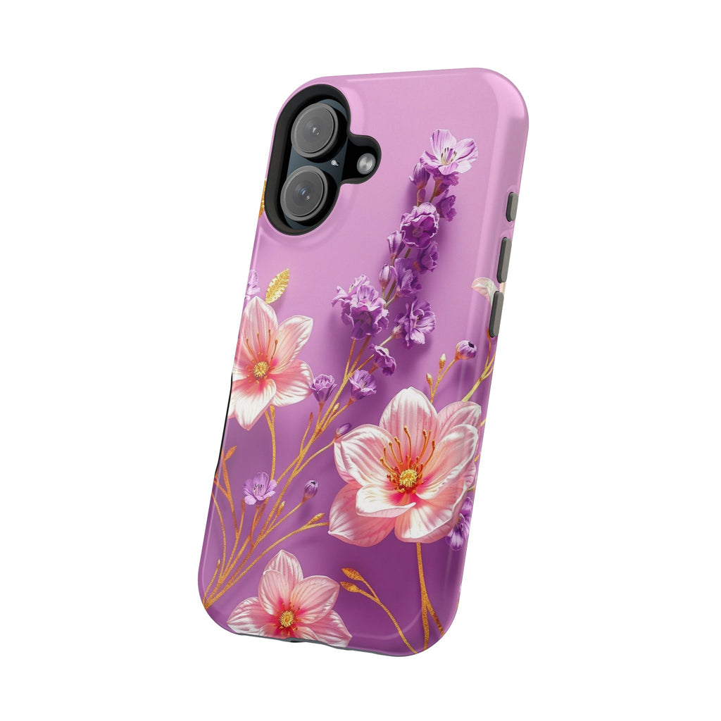 iPhone Radiant Floral Gold Foil Design Slim Everyday Designer Case · iPhone Case