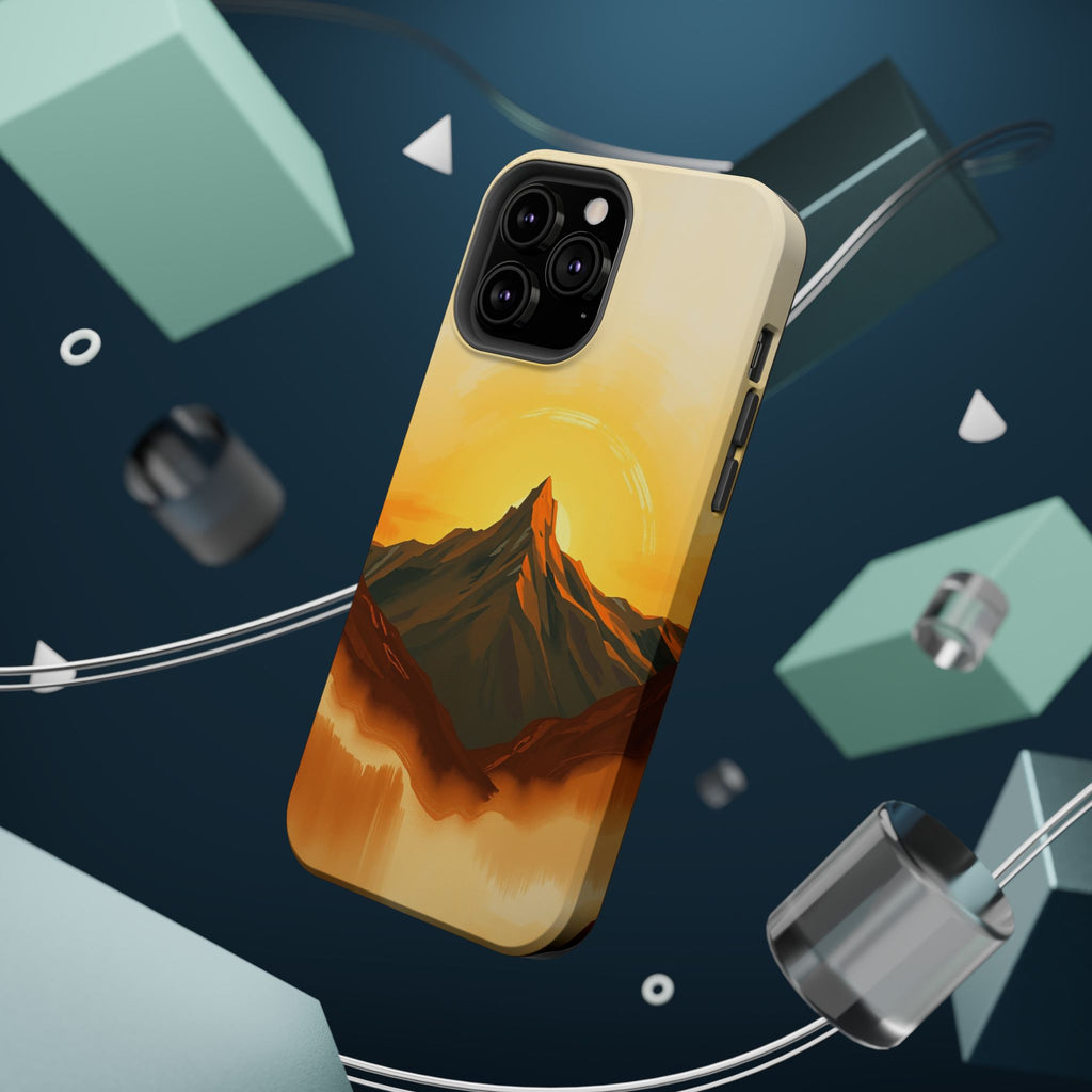 iPhone Mustard And Rust Mountain at Sunrise Slim iPhone Everyday · iPhone Case