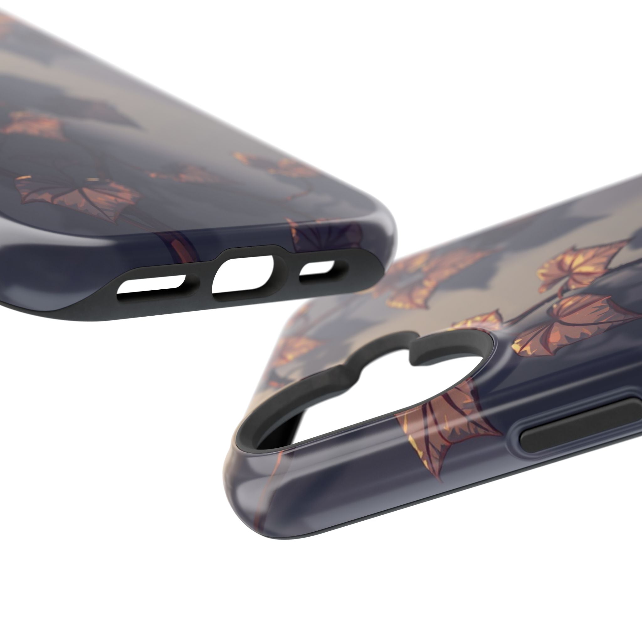 iPhone Charcoal And Copper Art Nouveau Vine Soft iPhone 13 Finish · iPhone Case