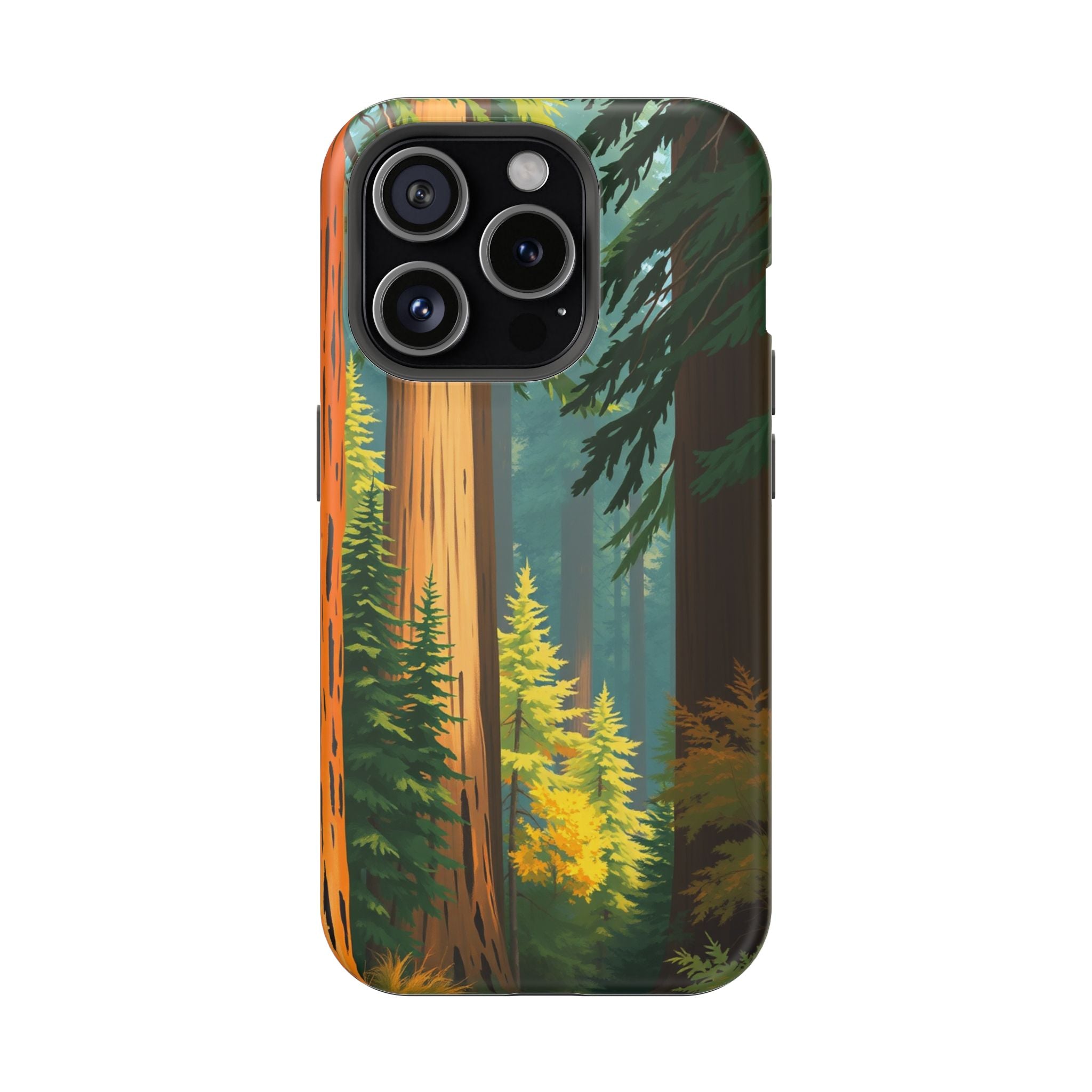 iPhone Redwood Forest Oil Painting Impressionist Clean iPhone Minimal · iPhone C