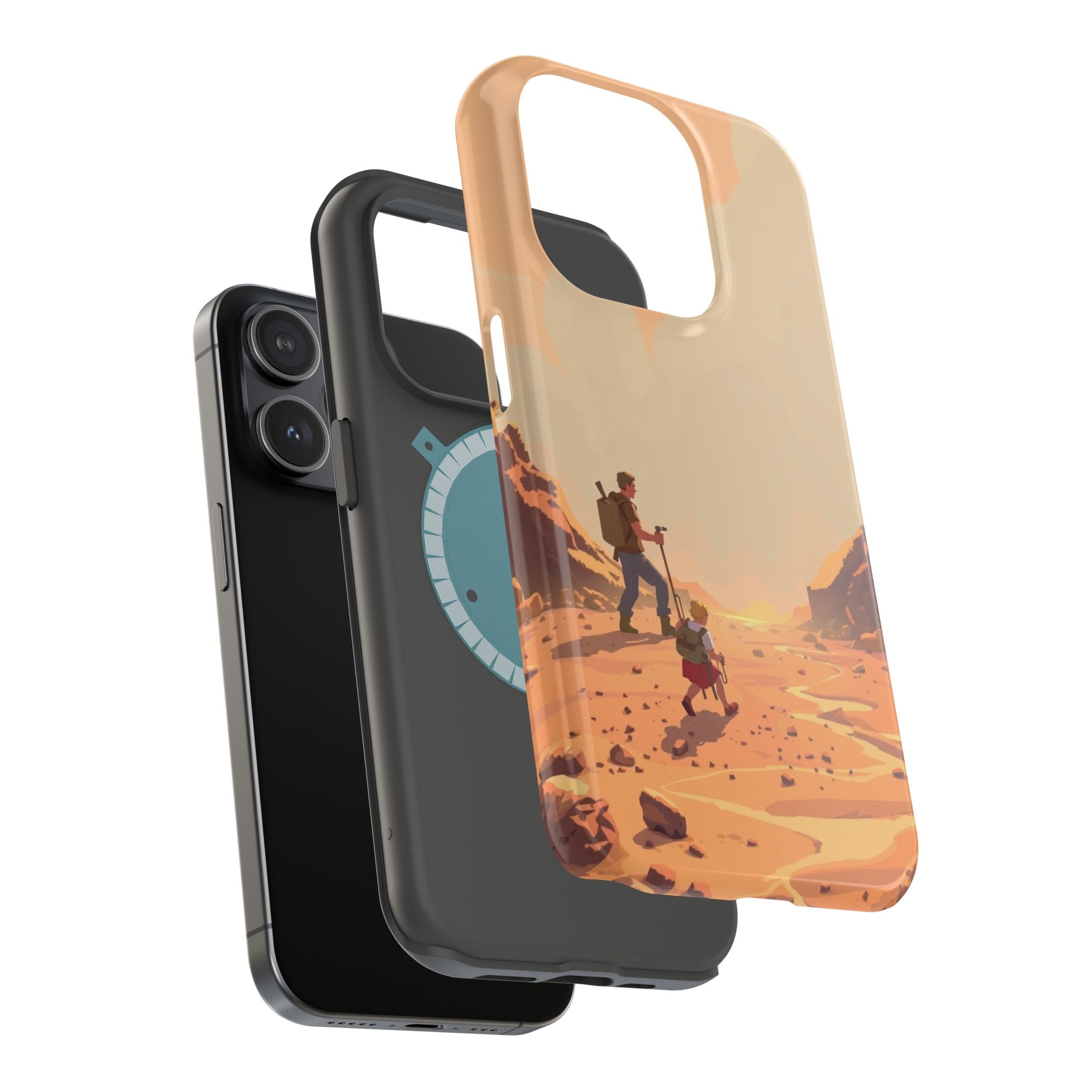 iPhone Burnt Orange And Sand Barely Surviving Slim Everyday Designer Case · iPho
