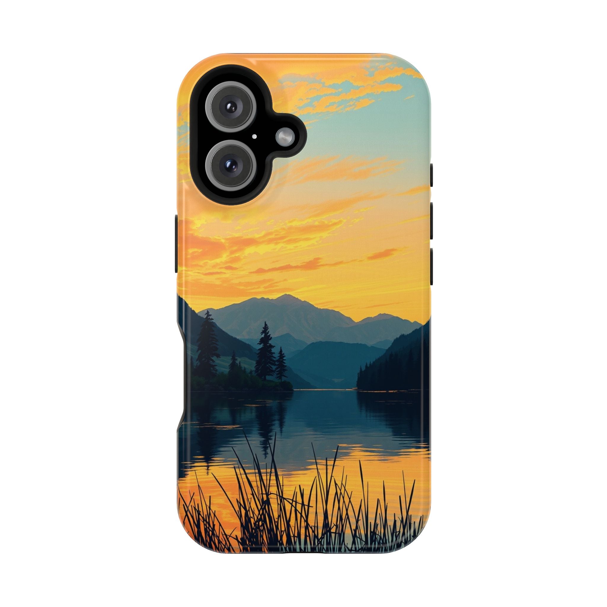 iPhone Lake at Twilight Oil Painting Impressionist iPhone Artistic · iPhone Case