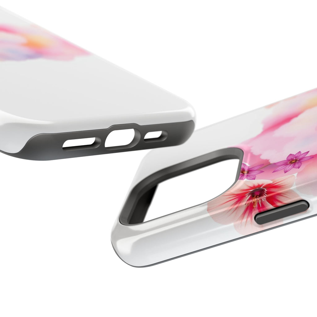 iPhone Pastel Floral Cloud Vibrant Watercolor Carry Case Slim Snap Case · iPhone