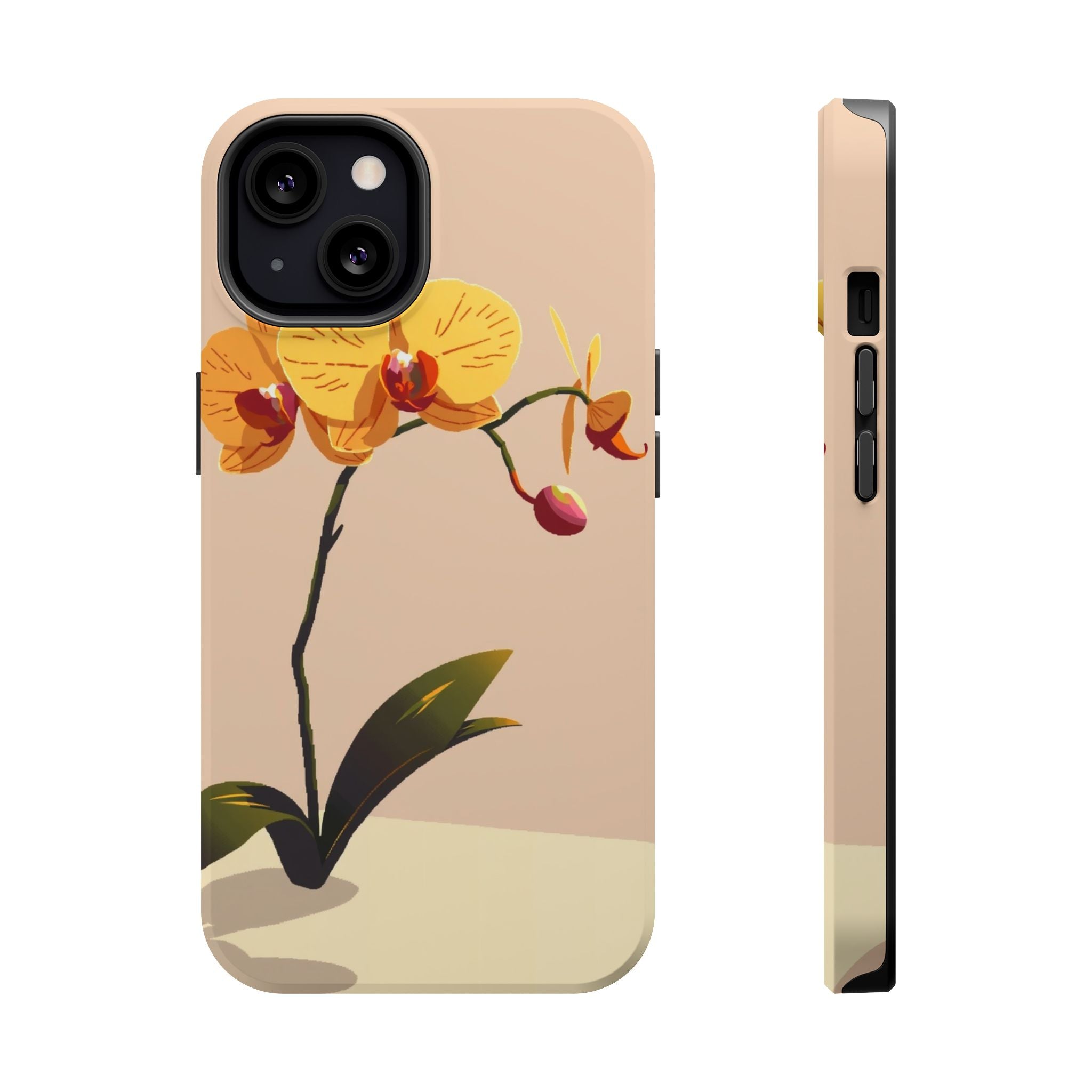 iPhone Orchid Study Pixel Art -Bit Bold Modern Everyday Snap Case · iPhone Case