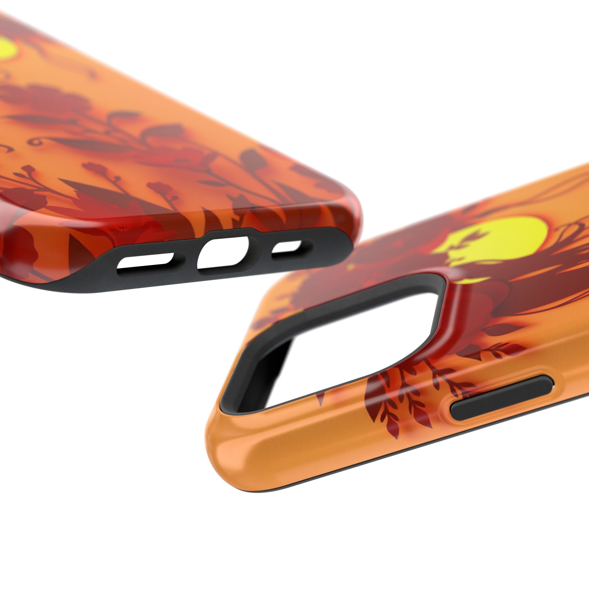 iPhone Sunset Amber And Peach Floral Crown Slim iPhone Everyday · iPhone Case