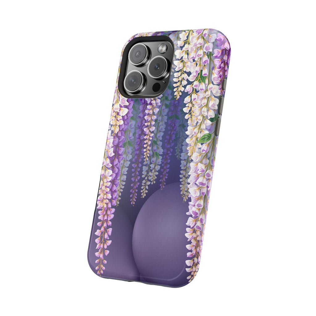 iPhone Mint And Blush Wisteria Cascade Slim Everyday Designer Case · iPhone Case