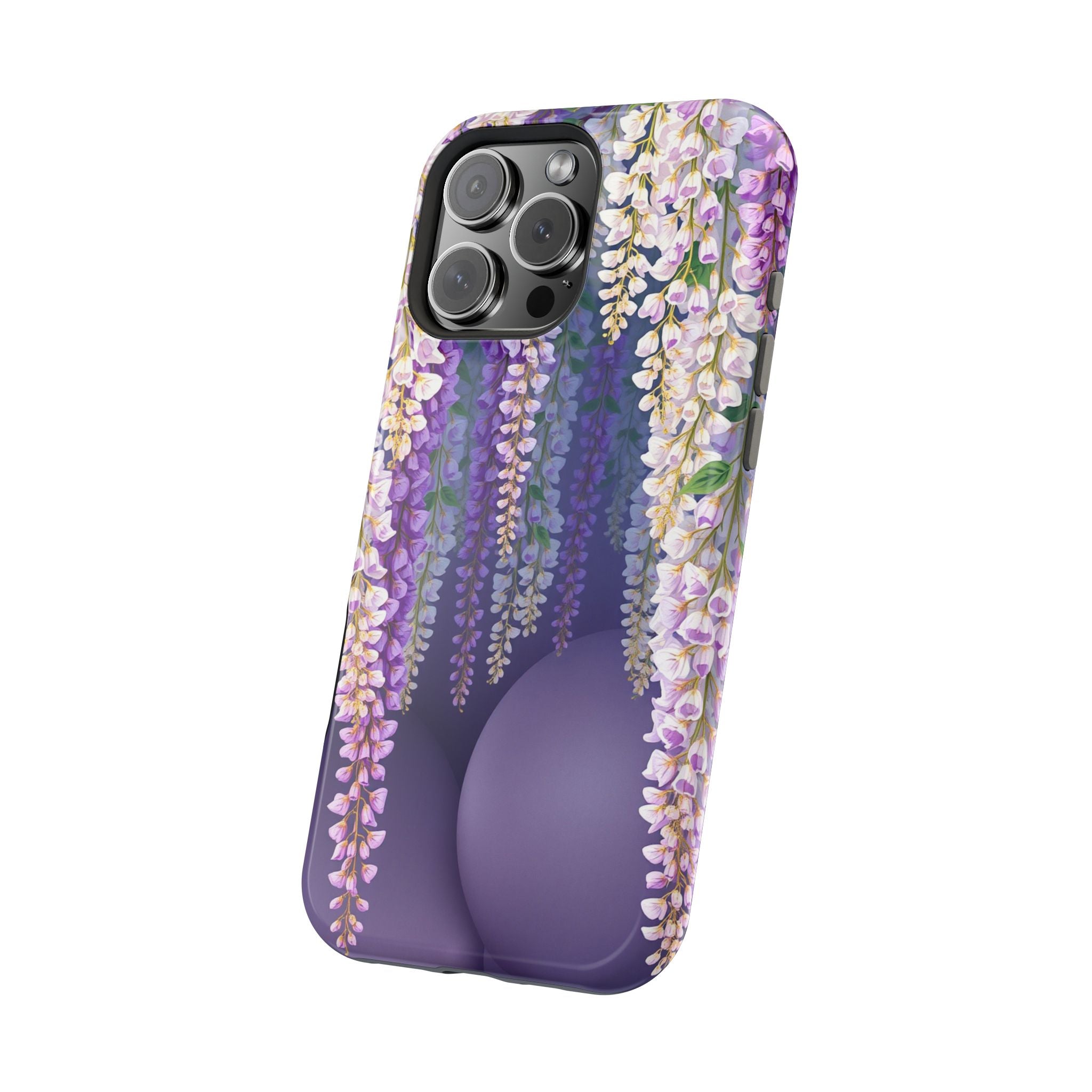 iPhone Mint And Blush Wisteria Cascade Slim Everyday Designer Case · iPhone Case