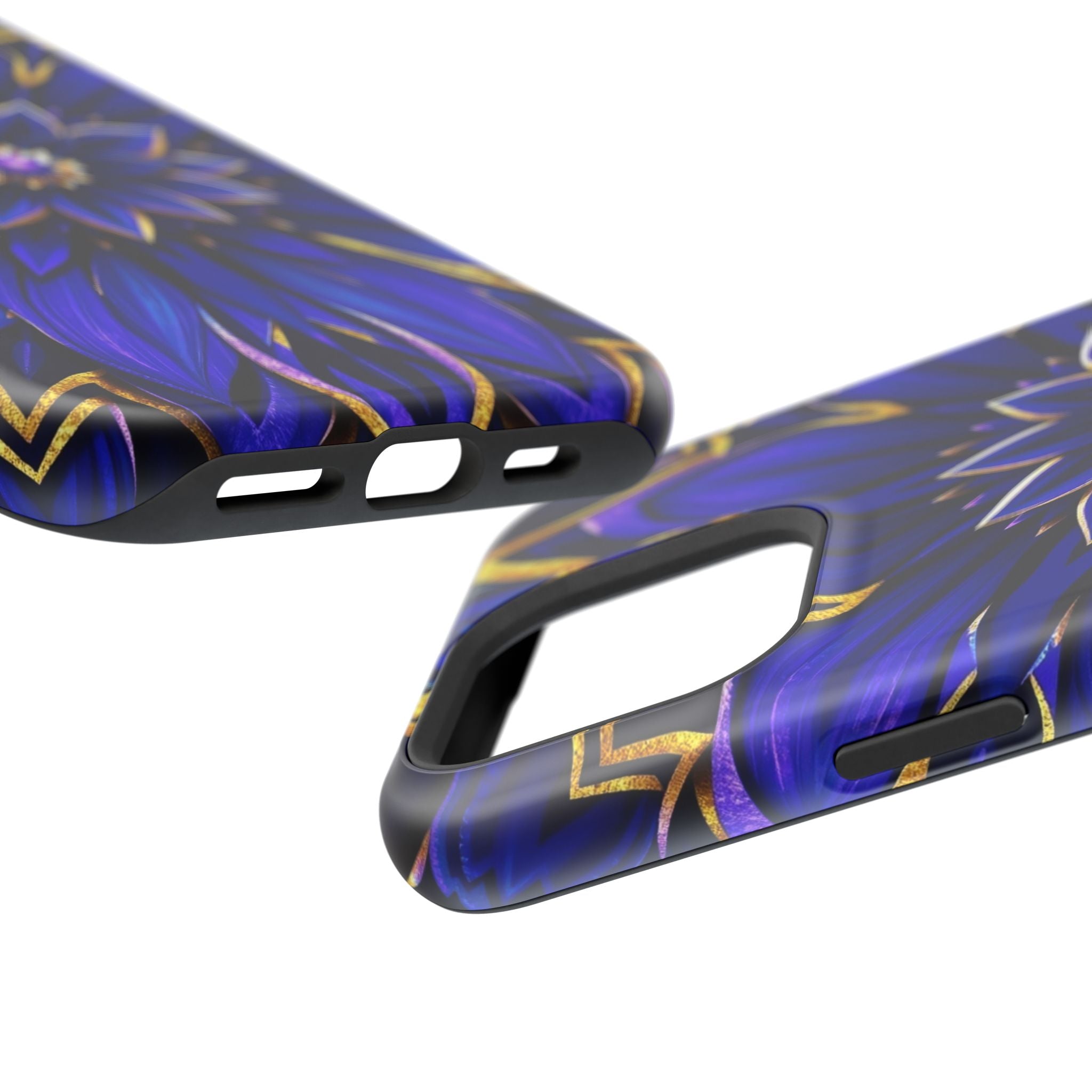 iPhone Floral Mandala Electric Art 14 Slim Everyday Designer Case · iPhone Case