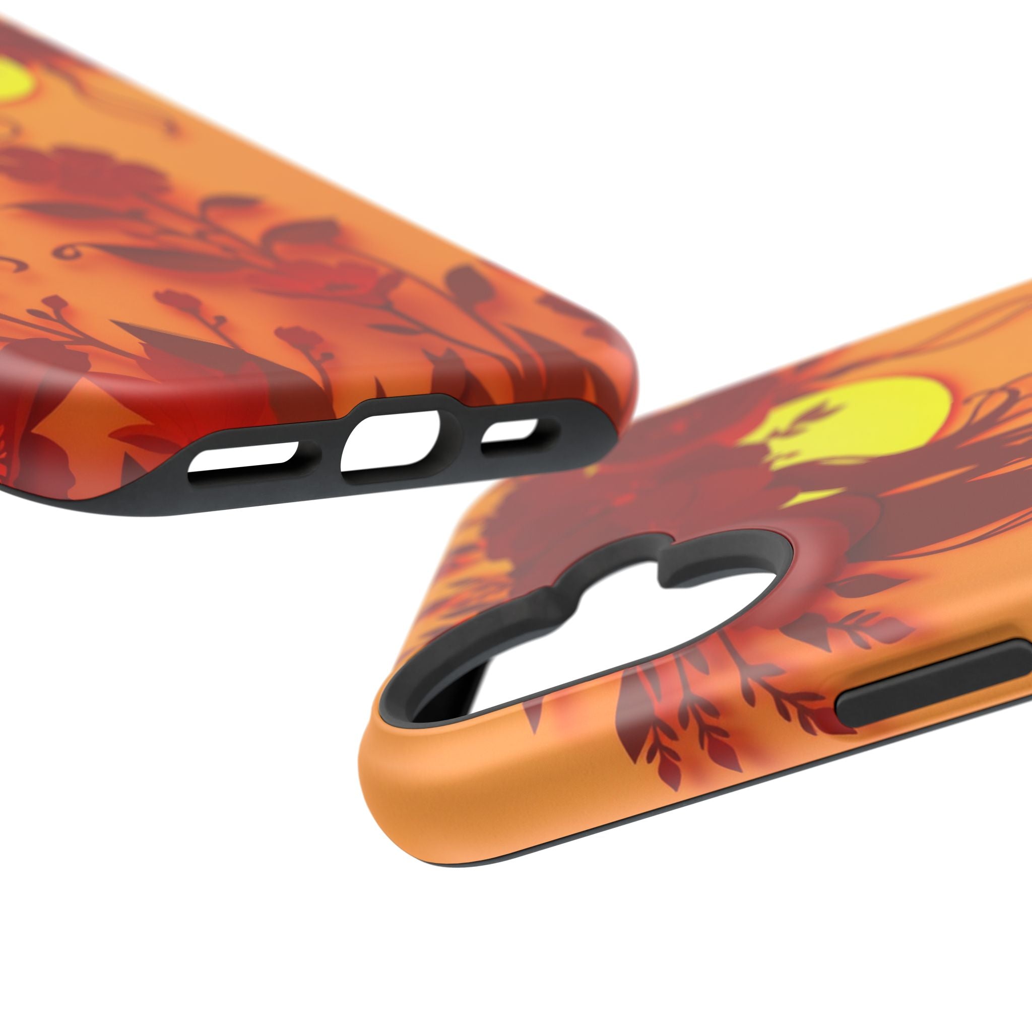 iPhone Sunset Amber And Peach Floral Crown Slim iPhone Everyday · iPhone Case