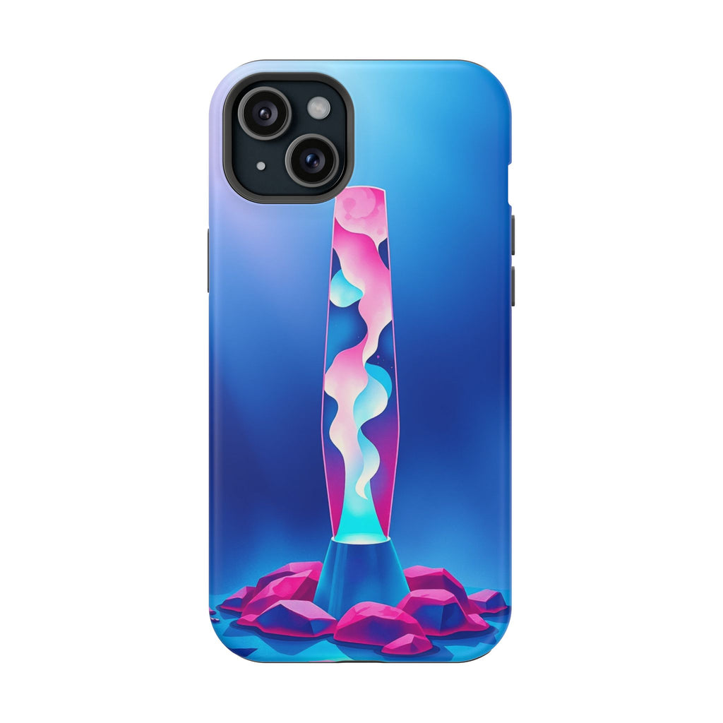 iPhone Cyan And Magenta Lava Lamp Flow Slim Everyday Designer Case · iPhone Case