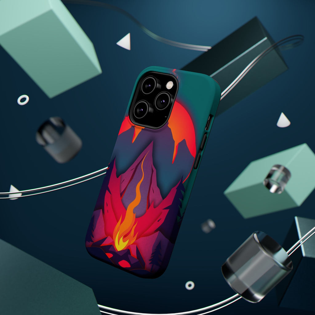 iPhone Cyan And Magenta Wildfire Glow Slim Everyday iPhone 12 Designer · iPhone