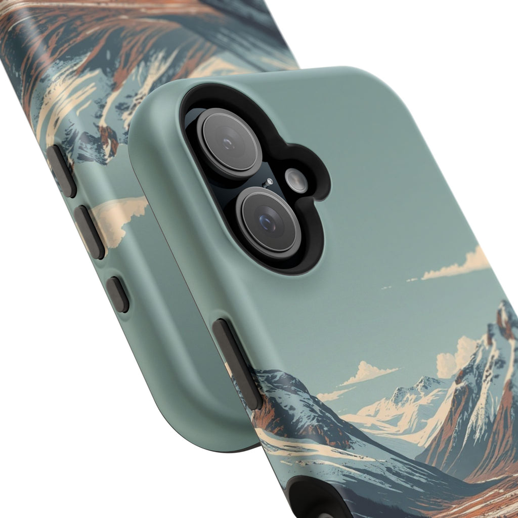 iPhone Serene Tundra Expanse Design Slim Everyday Designer Case · iPhone Case