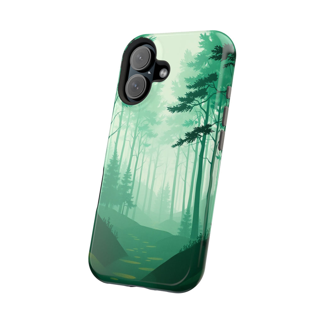 iPhone Earthy Misty Forest Path Design Slim Everyday Designer Case · iPhone Case
