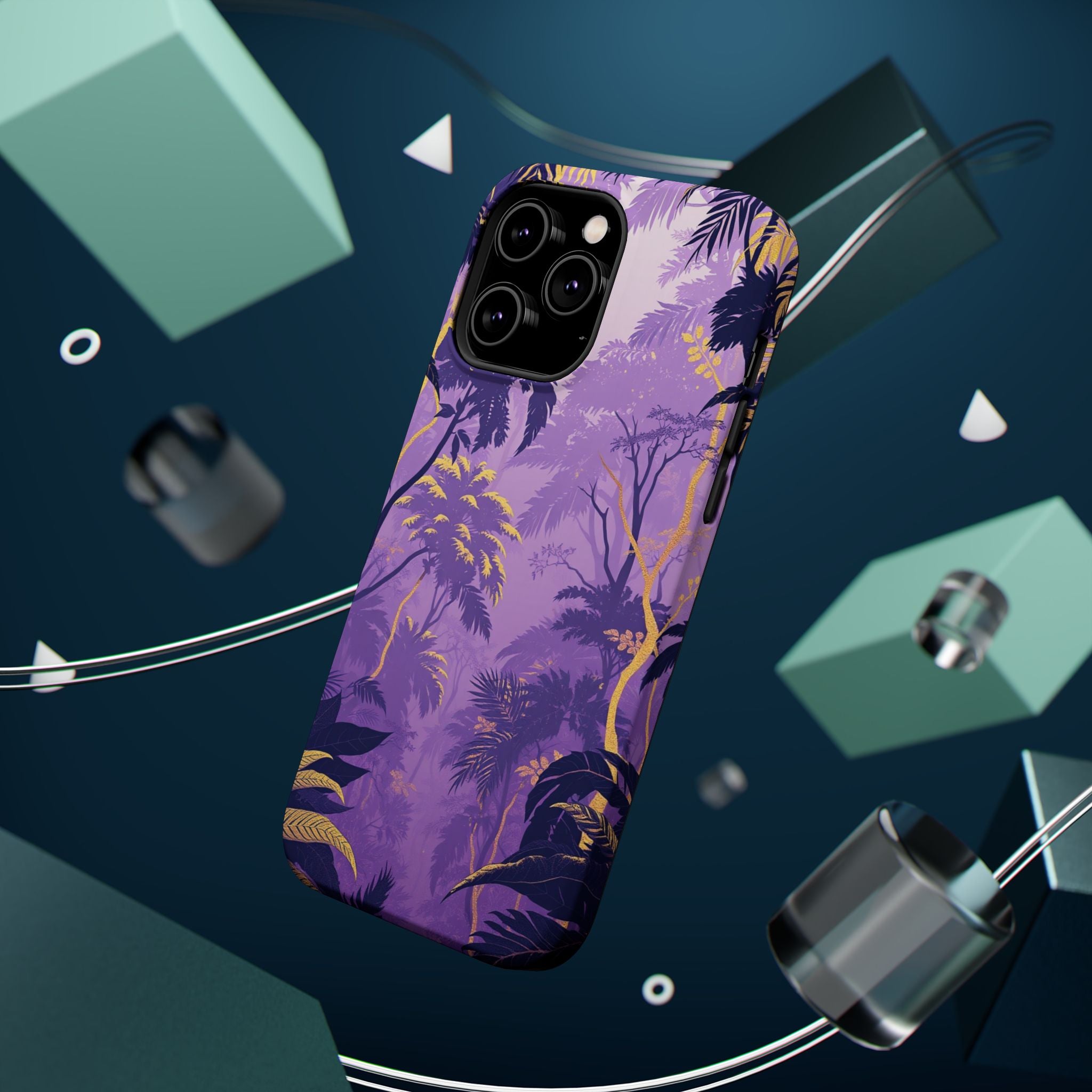 iPhone Lavender And Pearl Rainforest Canopy Soft iPhone 14 Finish · iPhone Case
