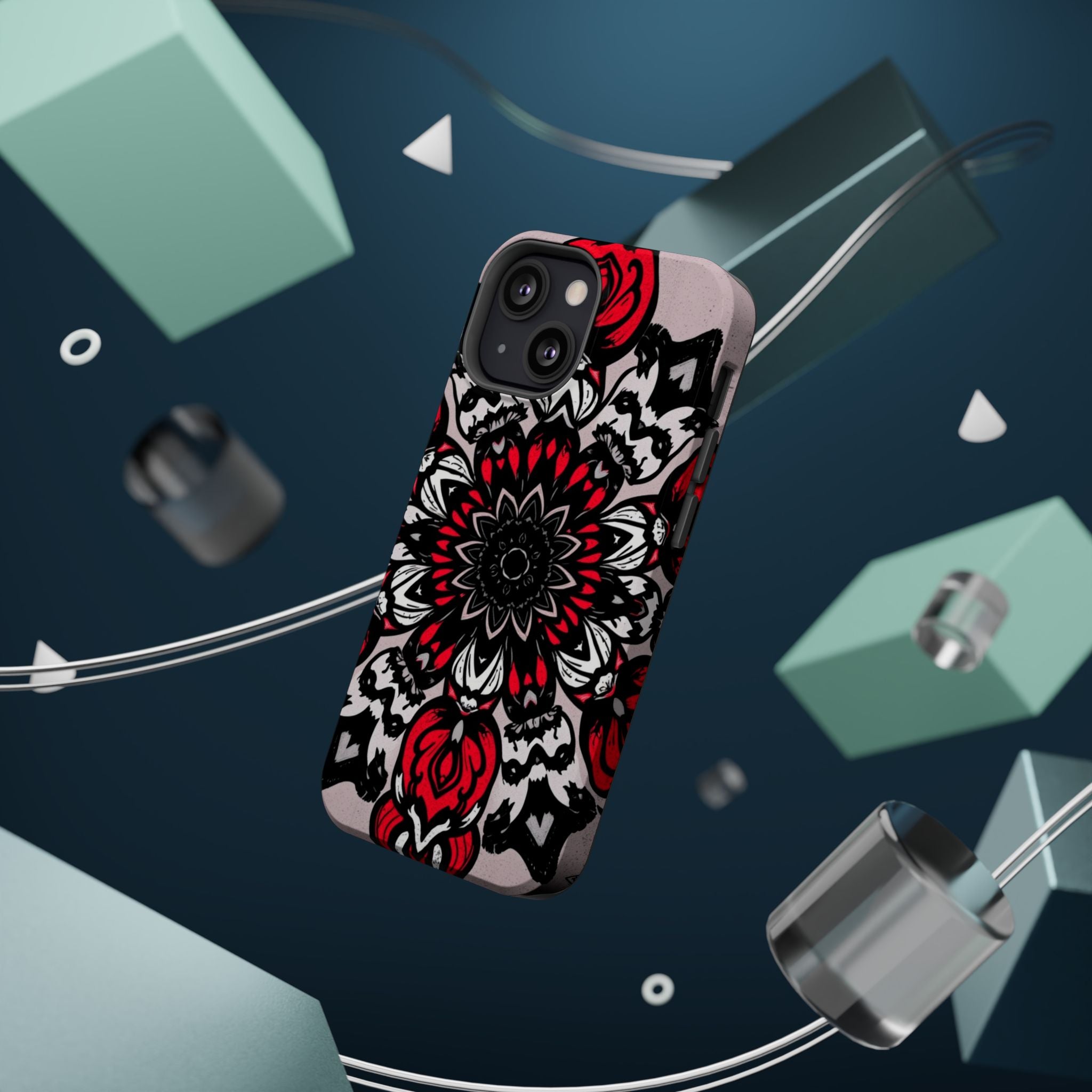 iPhone Floral Mandala Bold Art Slim Everyday Designer Case · iPhone Case