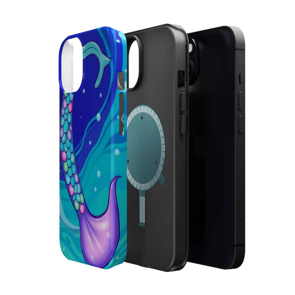 iPhone Mermaid Tail Swirl Kids Fun iPhone Phone Case Gift Artistic · iPhone Case