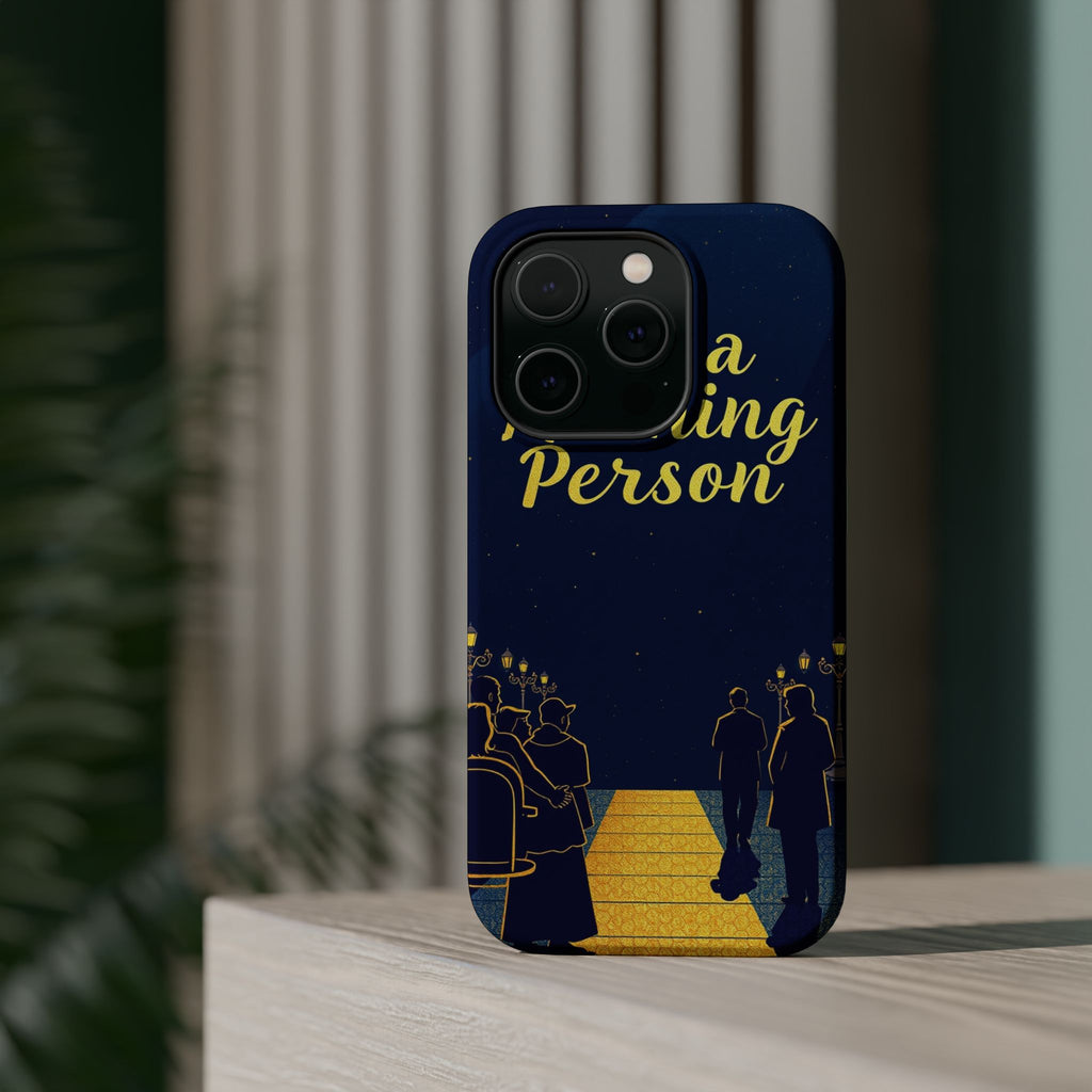 iPhone Midnight Blue And Silver Not a Morning Person Slim Snap Case · iPhone Cas